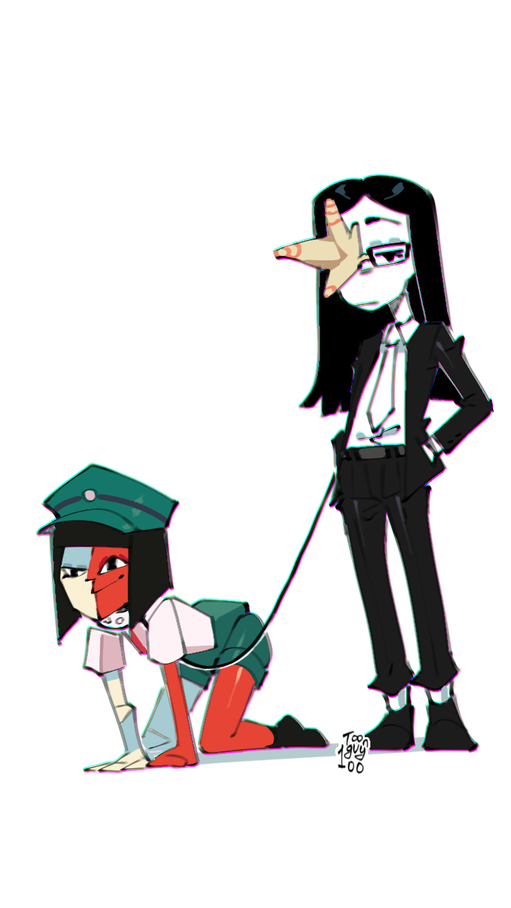 canine collar coral_glasses dog_girl dream_bbq ena ena_(series) joel_g leash leash_and_collar petplay sfw toonguy100