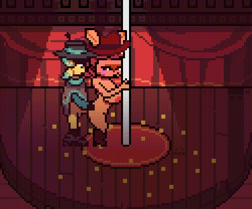 animated armadillo bouncing_breasts breasts clothing cowboy cowboy_hat cowgirl_outfit digital_media_(artwork) dina_(undertale_yellow) drunk drunk_sex duo female from_behind_position hat headgear headwear low_res male male/female mammal monster pixel_(artwork) pixel_animation pole public public_sex sex starlo_(undertale_yellow) storybound stripper_pole substance_intoxication undertale_(series) undertale_yellow xenarthran