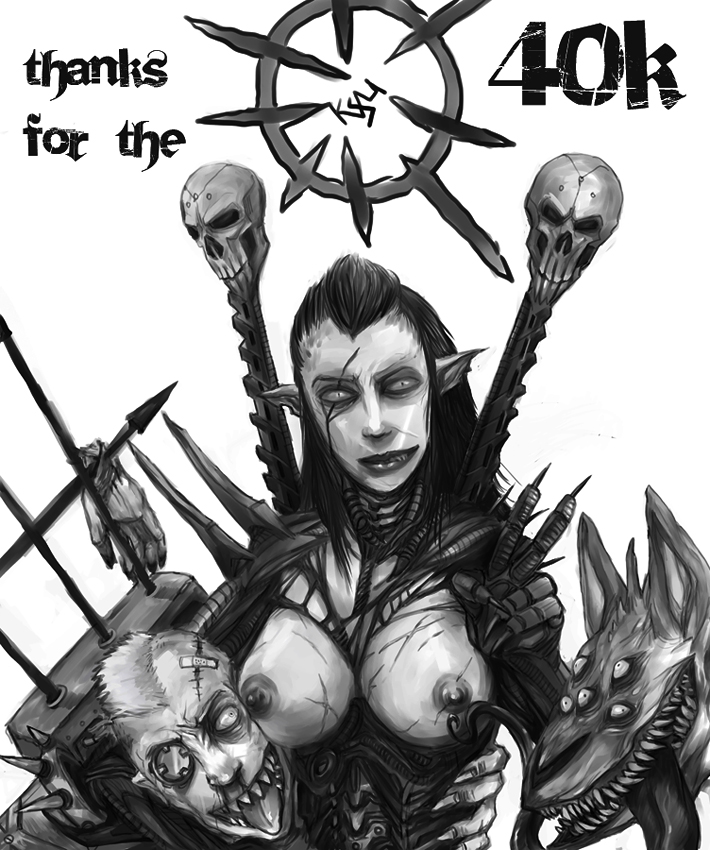 black_and_white blood_pact chaos_(warhammer) dark_eldar drukhari english_text monochrome text torture-device traitor_guard warhammer_(franchise) warhammer_40k