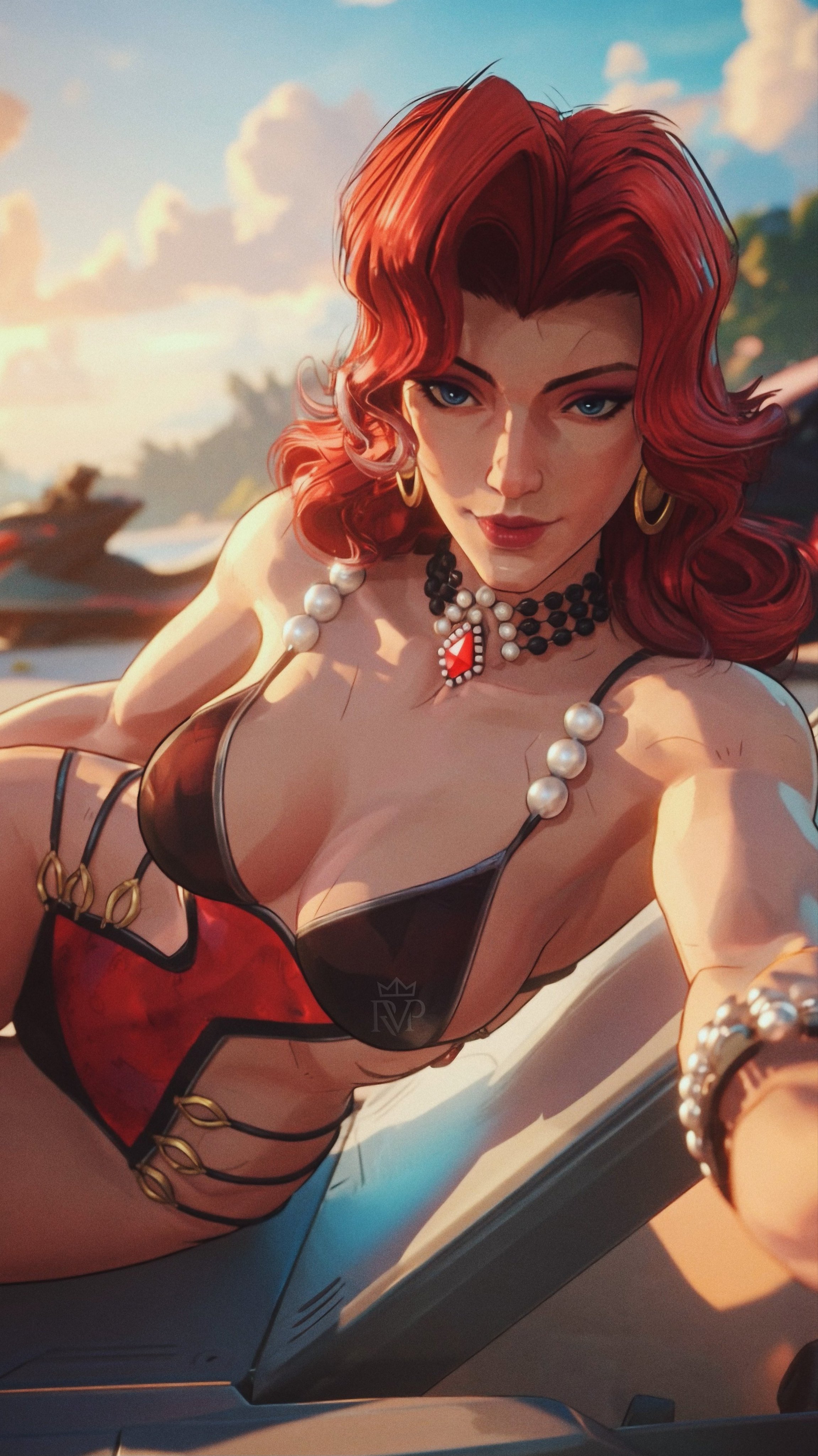 3d, ass, bikini, black widow (aquatic assassin), black widow (marvel rivals), black widow (marvel), breasts, looking at viewer, marvel, marvel rivals, official alternate costume, official art, pov, skimpy, skimpy clothes, solo, thighs, underwear