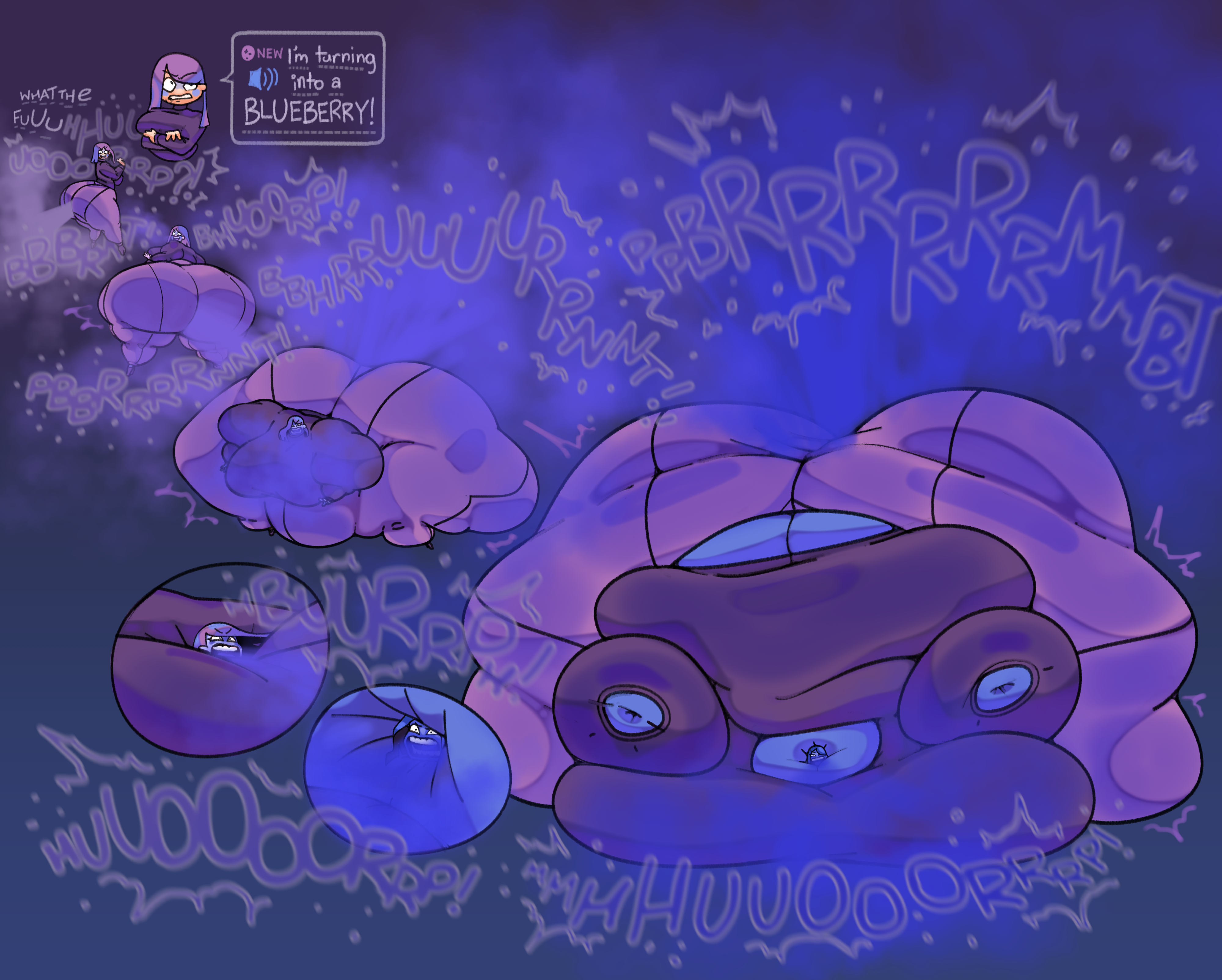 alternate version available, big belly, blueberry inflation, burp, burp cloud, burp fetish, burping, duolingo, fart, fart cloud, fart fetish, farting, female, female only, gassy, gassy female, immobile, inflation, inflation fetish, lily (duolingo), obese, obese female, puntthepoodle