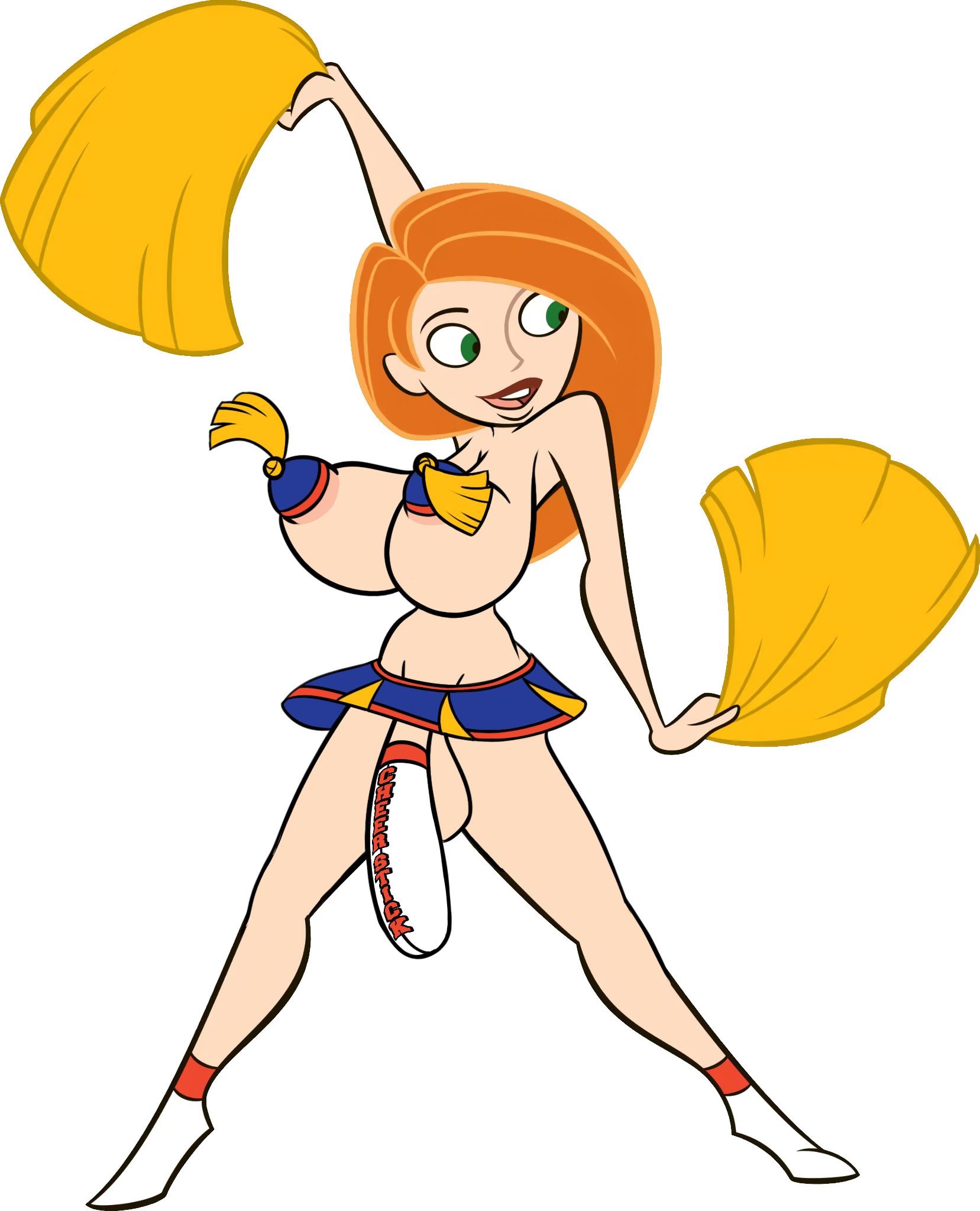 1futa, areola slip, areolae, balls, balls under clothes, bottomless skirt, breasts, cleavage, cock sleeve, cock sleeve (clothes), curvy, disney, edit, erect nipples, futa only, futa sans pussy, futanari, huge balls, huge breasts, hyper, hyper penis, intersex, kim possible, kimberly ann possible, large areolae, long breasts, long penis, monkeyman (artist), nipples, orange hair, pasties, penis, penis out, penis under clothes, penis under skirt, pointy breasts, pointy nipples, pom poms, puffy nipples, sagging breasts, screenshot, screenshot edit, shoes, skirt, solo futa, testicles