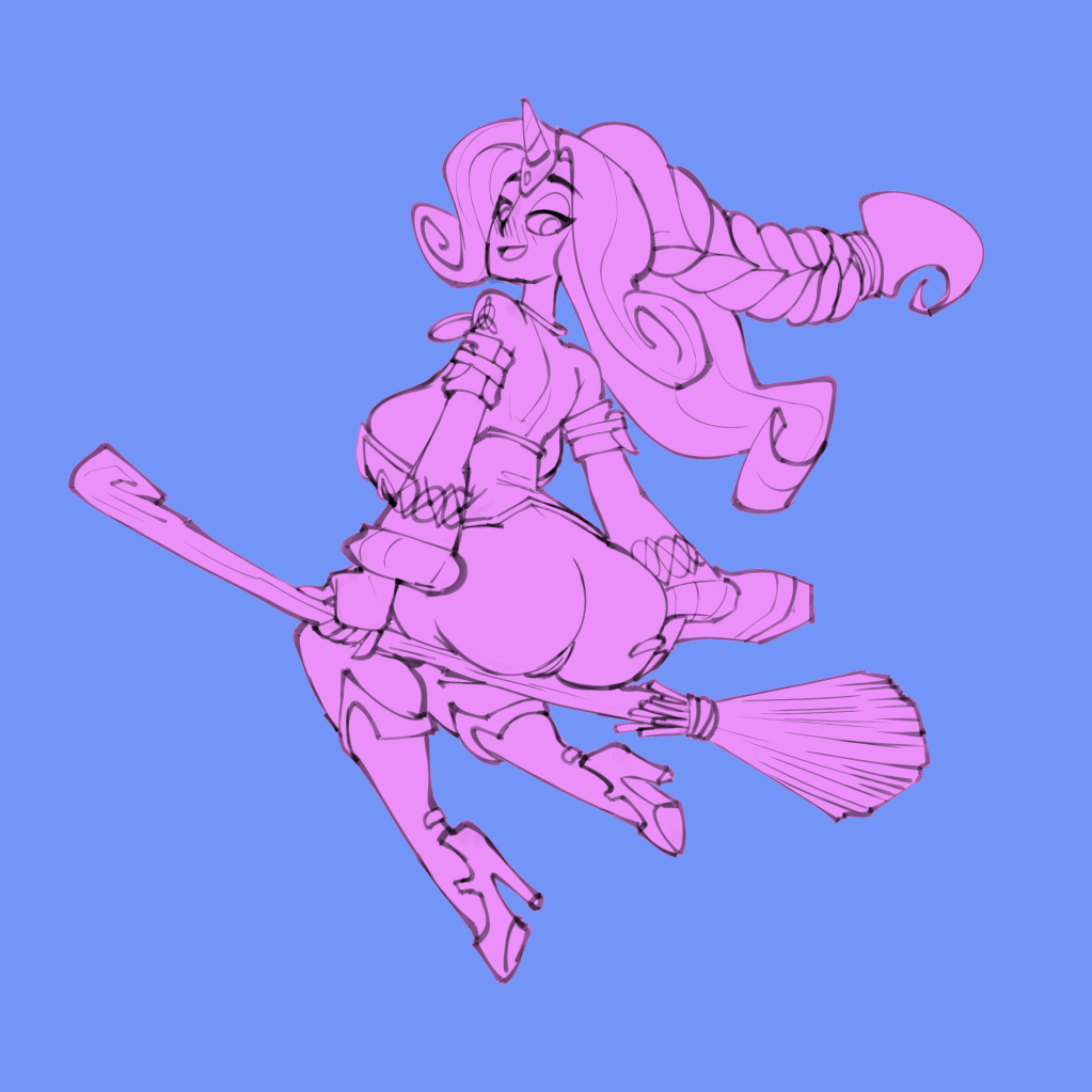 alternate_species armwear ass big_breasts bigdad blush boots braided_ponytail breasts broom clothing corset detached_sleeves female female_focus female_only friendship_is_magic hasbro high_boots high_heel_boots high_heeled_boots high_heels horn horned_humanoid humanoid humanoidized lingerie looking_at_viewer looking_back mammal monochrome my_little_pony pussy rarity_(mlp) side_boob sketch smooth_skin solo thigh_boots thighhigh_boots
