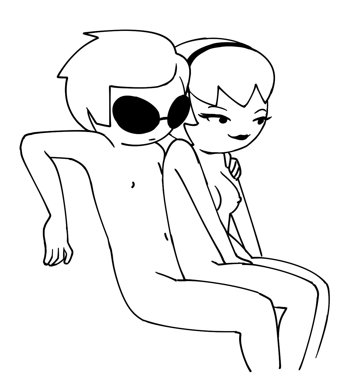 brother and sister, dave strider, homestuck, incest, nebularts, nude, nude female, nude male, rose lalonde, siblings, sitting on lap, sitting on person