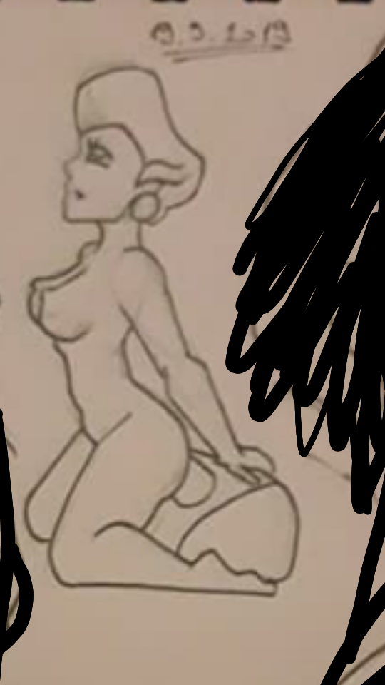 1girls artist_request cinderella_(1950_film) disney disney_villains earrings female female_only lady_tremaine localtownsimp looking_up male_focus masturbation moaning monochrome nipples nude object_insertion rough_sketch sketch solo