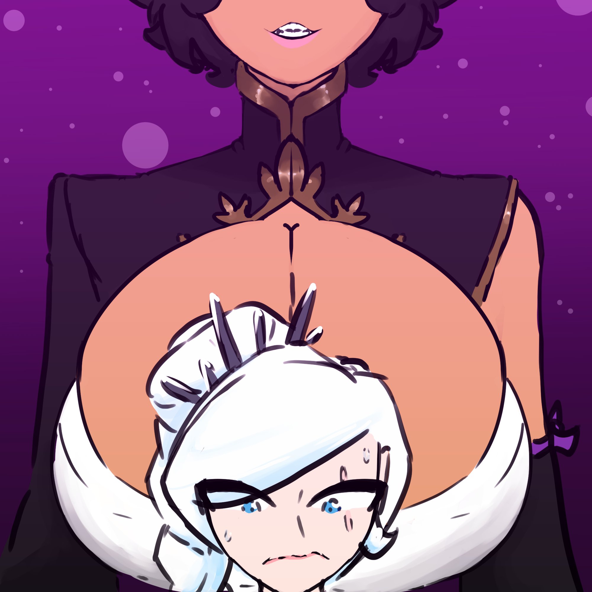 1female, 1girls, adult, adult female, animal ears, animal humanoid, big breasts, boob window, breast focus, breasts, breasts bigger than head, brown hair, brunette female, brunette hair, brunette hair female, brunette-haired female, cat ears, cat girl, catgirl, chest window, death by snoo snoo, death by snu snu, faunus, feline, feline humanoid, female, female focus, female only, gigantic breasts, hourglass figure, hourglass figured female, hyper, hyper breasts, jakearmorsmith, kali belladonna, large breasts, leotard, milf, mommy, mommy milkers, older female, rooster teeth, rwby, short hair, size difference, sketch, solo, solo female, teasing, teasing viewer, thick, thick thighs, thigh highs, thighhighs, thighs, viz media, weiss schnee, white hair, yellow eyes