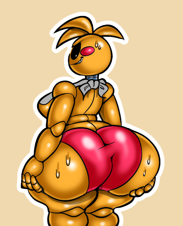 1girls, animatronic, animatronic female, chicken, chicken girl, female, five nights at freddy's, five nights at freddy's 2, fnaf, huge ass, reil bad, robot, robot girl, scottgames, solo, toy chica (fnaf)
