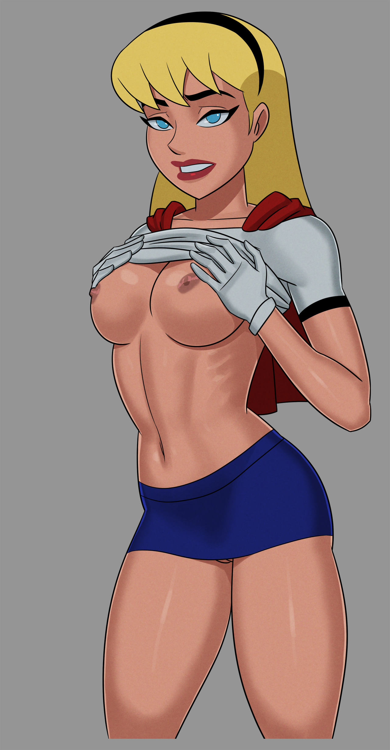 ass, athletic, blonde hair, blue eyes, breasts, busty, dc, dc comics, dcau, eyelashes, female, fit, fit female, hourglass figure, kara zor-el, long hair, medium breasts, sunsetriders7, supergirl, supergirl (dcau), superman (series), superman: the animated series, tagme, wide hips