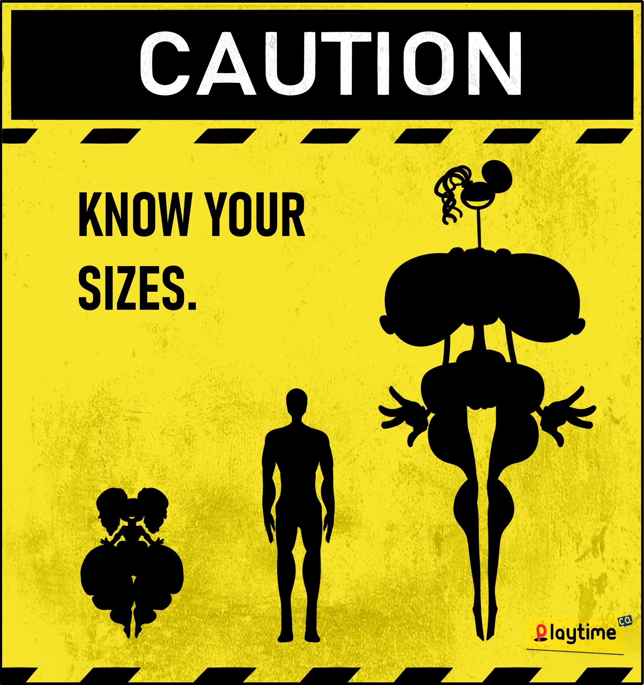 1boy, 2girls, anthro, ass, big ass, big breasts, breasts, caution sign, doll, doll girl, fat ass, female, huge ass, huge breasts, hyper, hyper ass, hyper breasts, hyper hourglass, hyper-thin waist, large ass, large breasts, male, mascot horror, mommy long legs, nipples, poppy (poppy playtime), poppy playtime, pussy, shortstack, silhouette, taller female, tasteofchoklit, toy, warning sign, wide hips