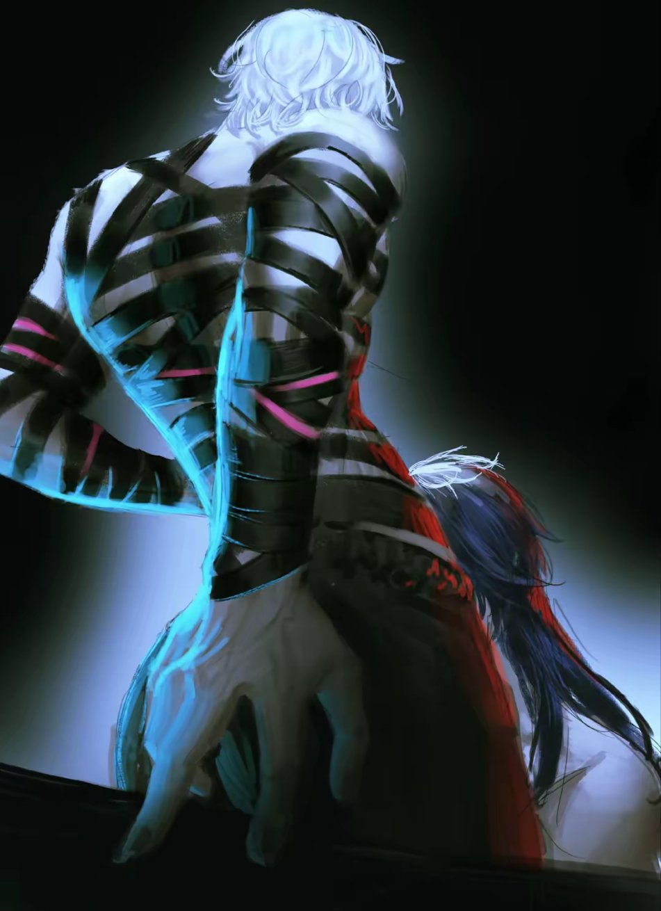 flins (genshin impact), gay, genshin impact, implied oral, male, rerir (genshin impact), yaoi