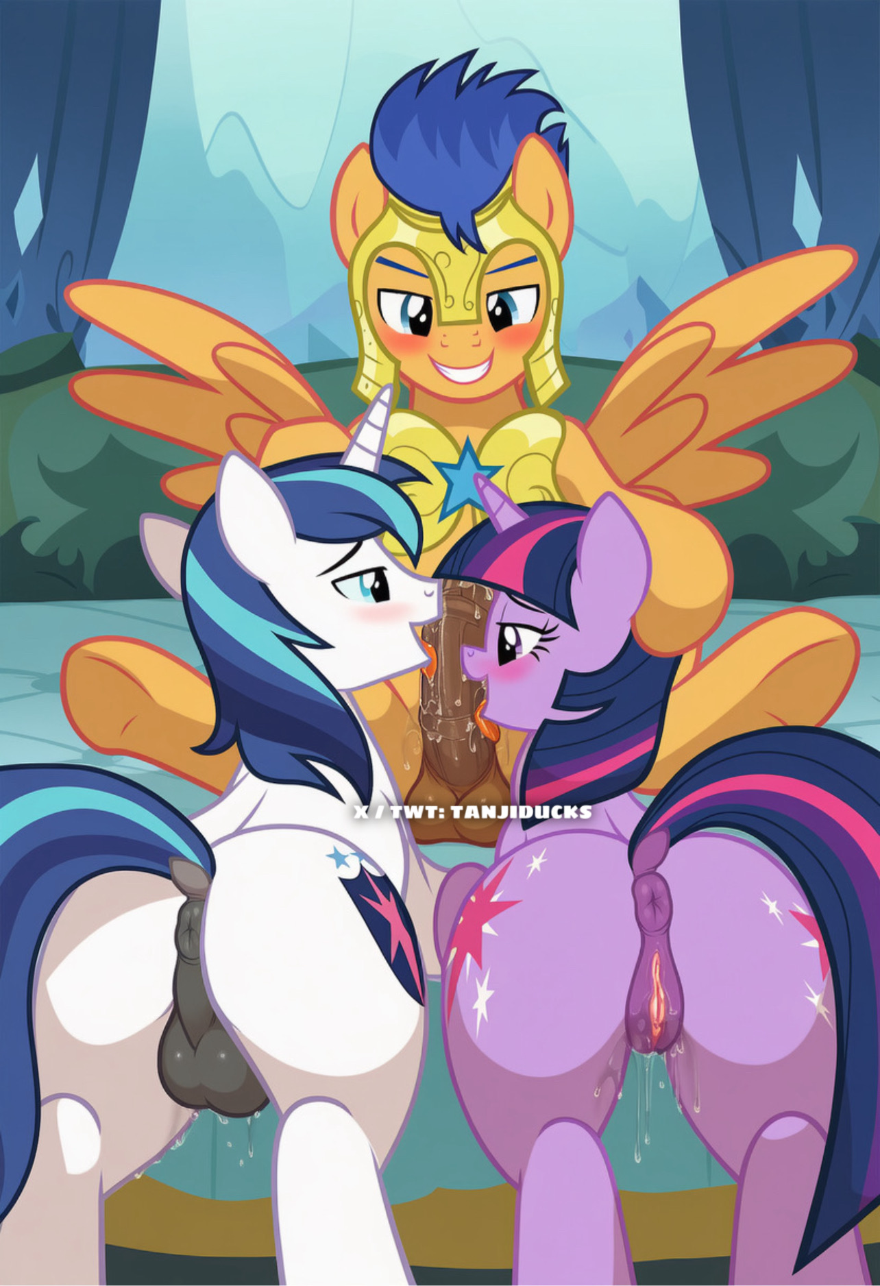 1girls, 2boys, 2boys1girl, ai generated, animal genitalia, animal penis, anus, ass, ass focus, asshole, bisexual, bisexual female, bisexual male, blowjob, bodily fluids, brother, brother and sister, cartoon, cartoony, cheating, cheating husband, double blowjob, female, feral, flash sentry, flash sentry (mlp), friendship is magic, furry, furry female, furry male, furry only, gay, gay male, gay sex, horse, horse girl, horse penis, horsecock, incest, licking, licking penis, looking pleasured, male, male/male, my little pony, my little pony friendship is magic, penis, penis lick, pony, pussy, pussy juice, pussy juice drip, pussy lips, sex, shining armor (mlp), siblings, sister, stallion, twilight sparkle (mlp), vagina, worship