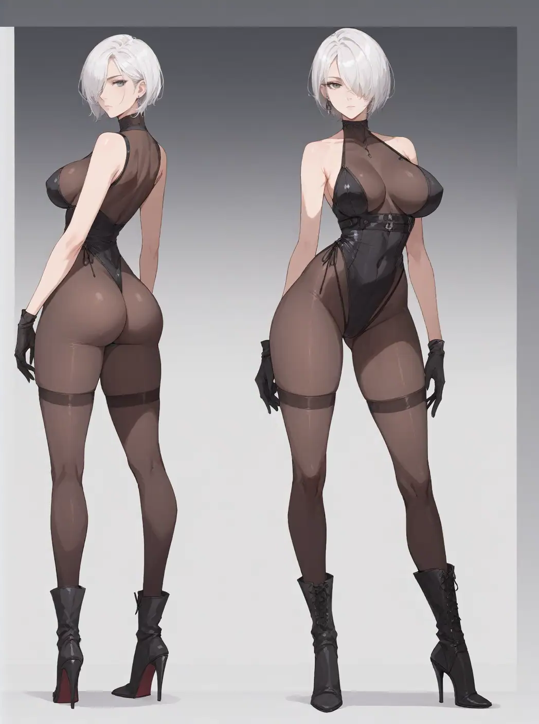 ai_generated bewitching_thighs fiona_frost full_body high_heel_boots shu spy_x_family