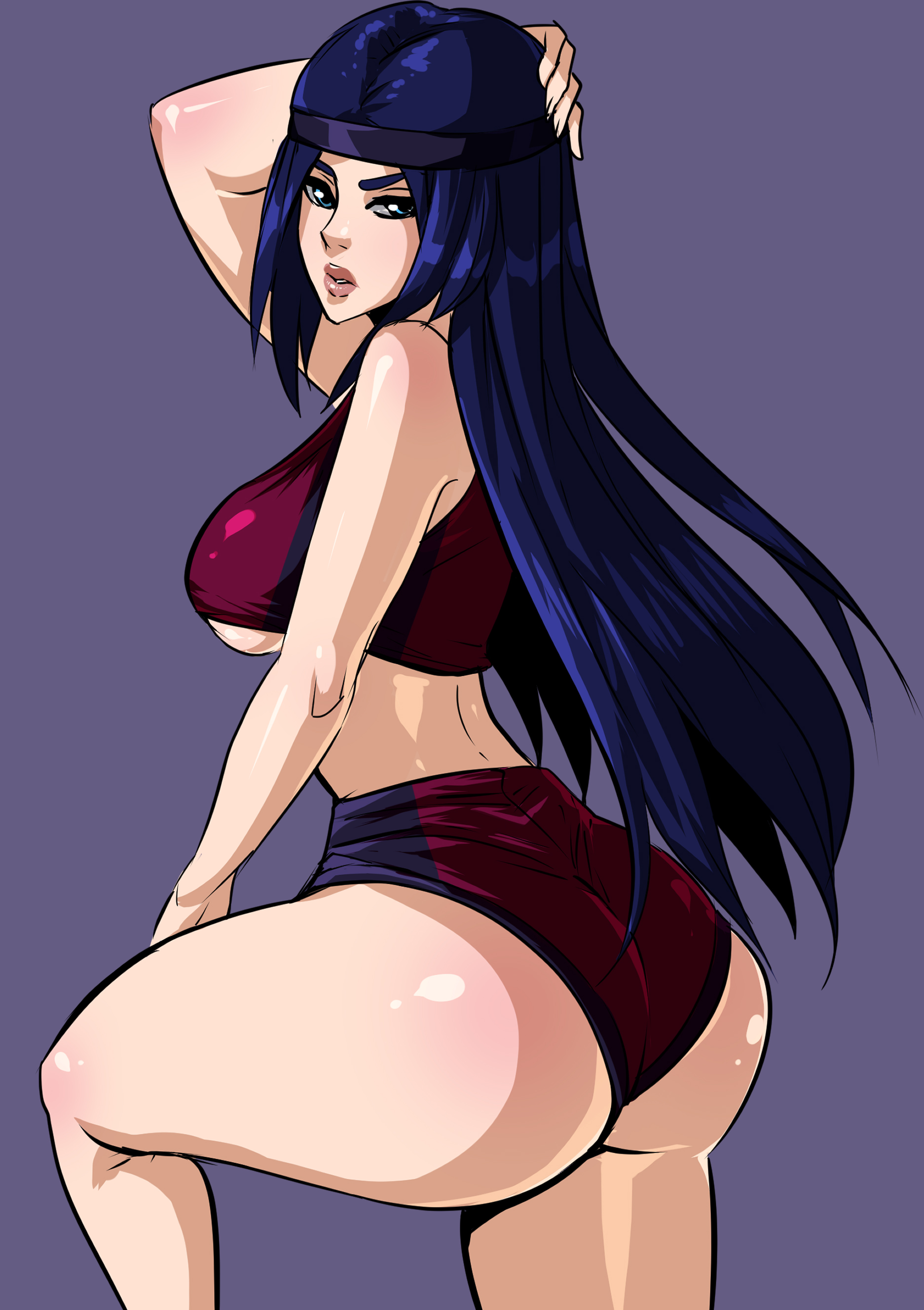 ass, big ass, female, irelia xan, league of legends, looking at viewer, thick thighs