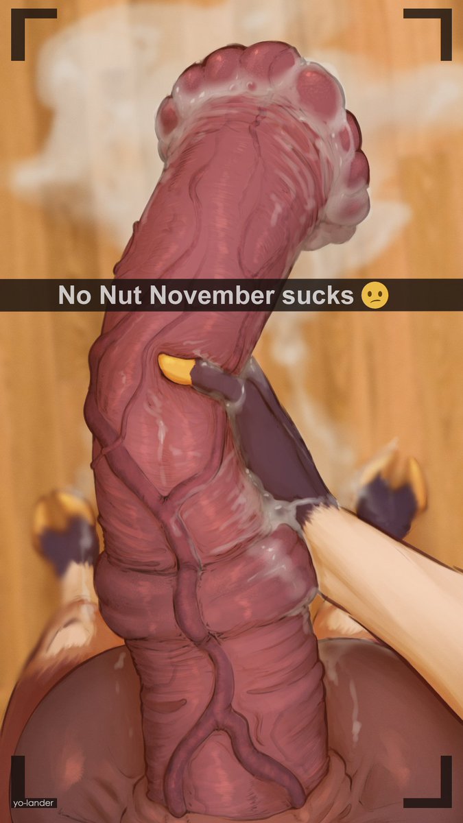 1boy 1male animal_genitalia animal_penis anthro big_penis caption cum disembodied_penis emoji english_text equine_penis excessive_precum flaccid_penis hand_on_penis horsecock huge_cock hyper_penis male_only medial_ring no_nut_november penis penis_out photo picture precum precum_on_ground snapchat standing table veiny_penis yo-lander