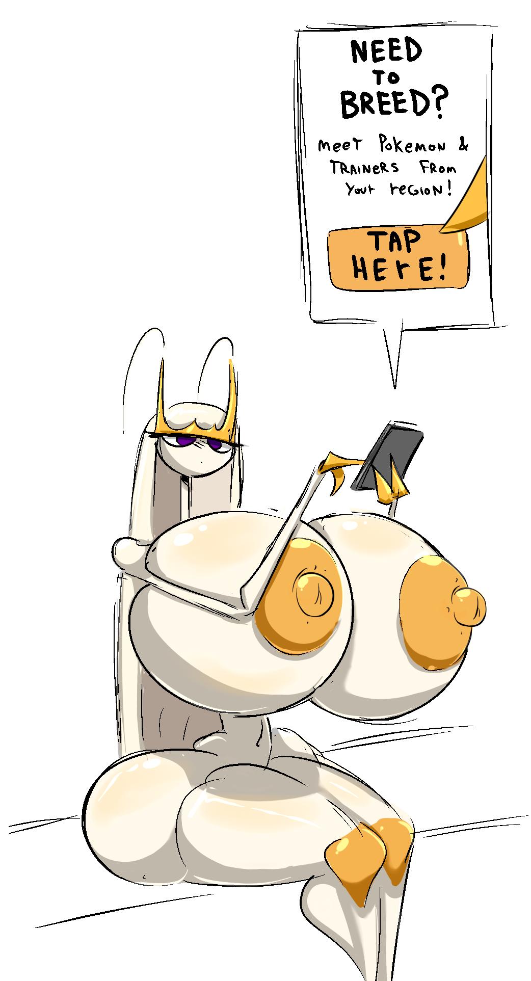 1girls, 2 fingers, abs, advertisement, alien, anthro, areolae, bad anatomy, big nipples, breasts, camera, close-up, completely nude, curvy, eggnog (tasteofchoklit), emotionless, english text, female, female only, heart, hud, huge breasts, hyper, hyper breasts, hyper-thin waist, impregnation request, insect, long neck, naked, naked female, nintendo, nipples, nude, nude female, pheromosa, phone, pokemon, pokemon (species), pokemon sm, pose, purple eyes, pussy, recording, selfie, sitting, sketch, solo, solo female, tasteofchoklit, text, thick thighs, thin waist, voluptuous, white background, white skin, wide hips, yellow skin