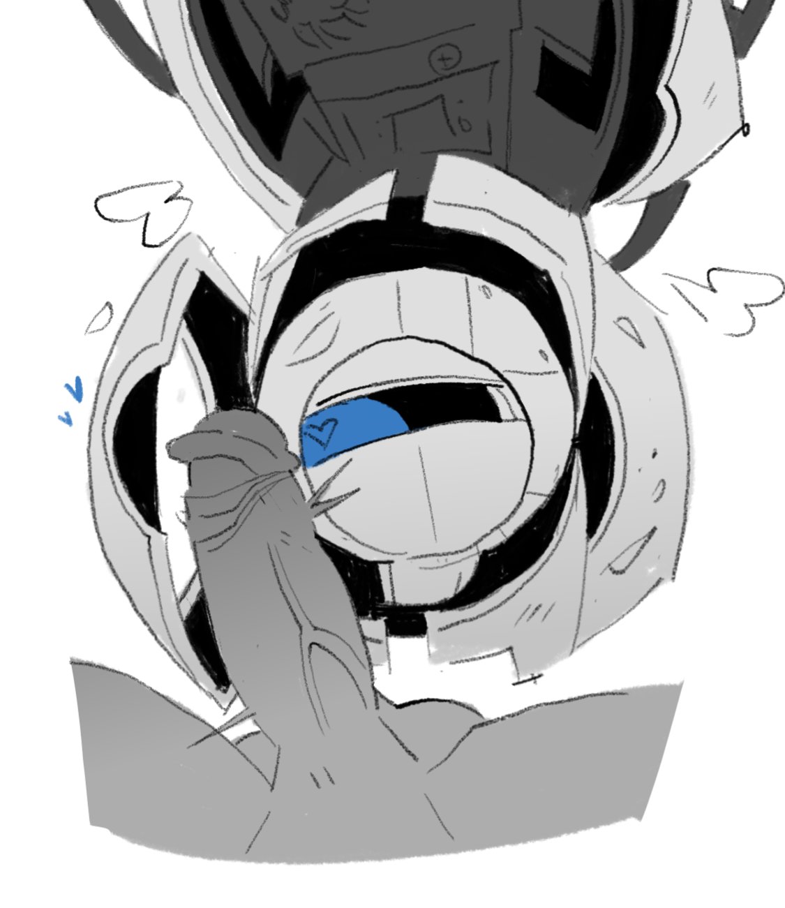 cock warship, gay, gay male, gay sex, portal (series), portal 2, real saming, robot, wheatley, yaoi