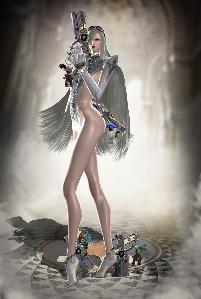 1girls 3d ass barely_clothed bayonetta bayonetta_2 curvaceous curvy female female_only gloves gun half-dressed half_naked high_heels jeanne_(bayonetta) light-skinned_female light_skin long_hair malkavian-soul partially_clothed pistol platinum_games provocative red_lipstick revealing_clothes sega solo solo_female weapon white_gloves white_hair wicked_weave xnalara