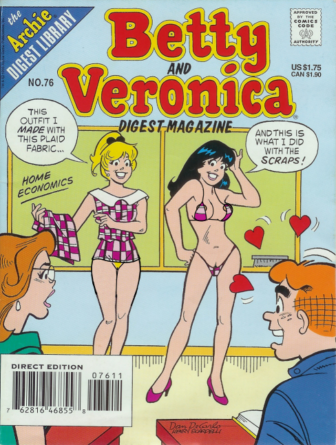 2girls archie_andrews archie_comics betty_and_veronica betty_cooper bikini black_hair blonde_hair breasts high_heels multiple_girls pussy sak swimsuit veronica_lodge