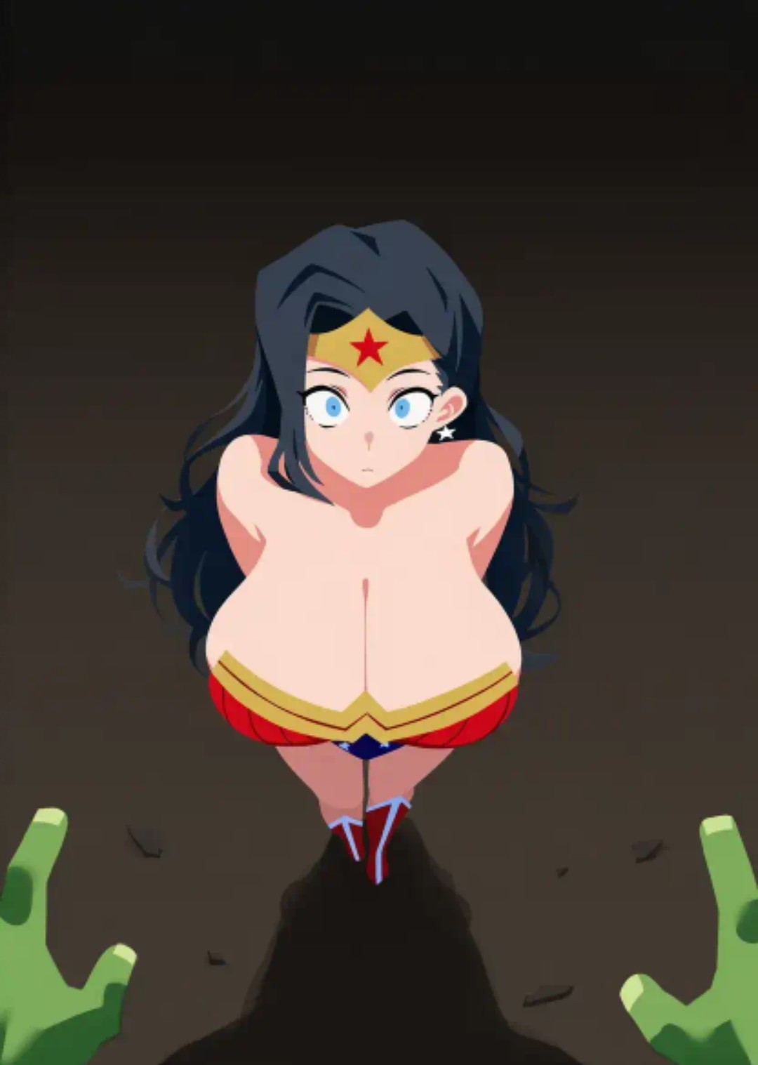 crossover, dc comics, female, female focus, hulk, male, male pov, marvel, pov, tagme, wonder woman