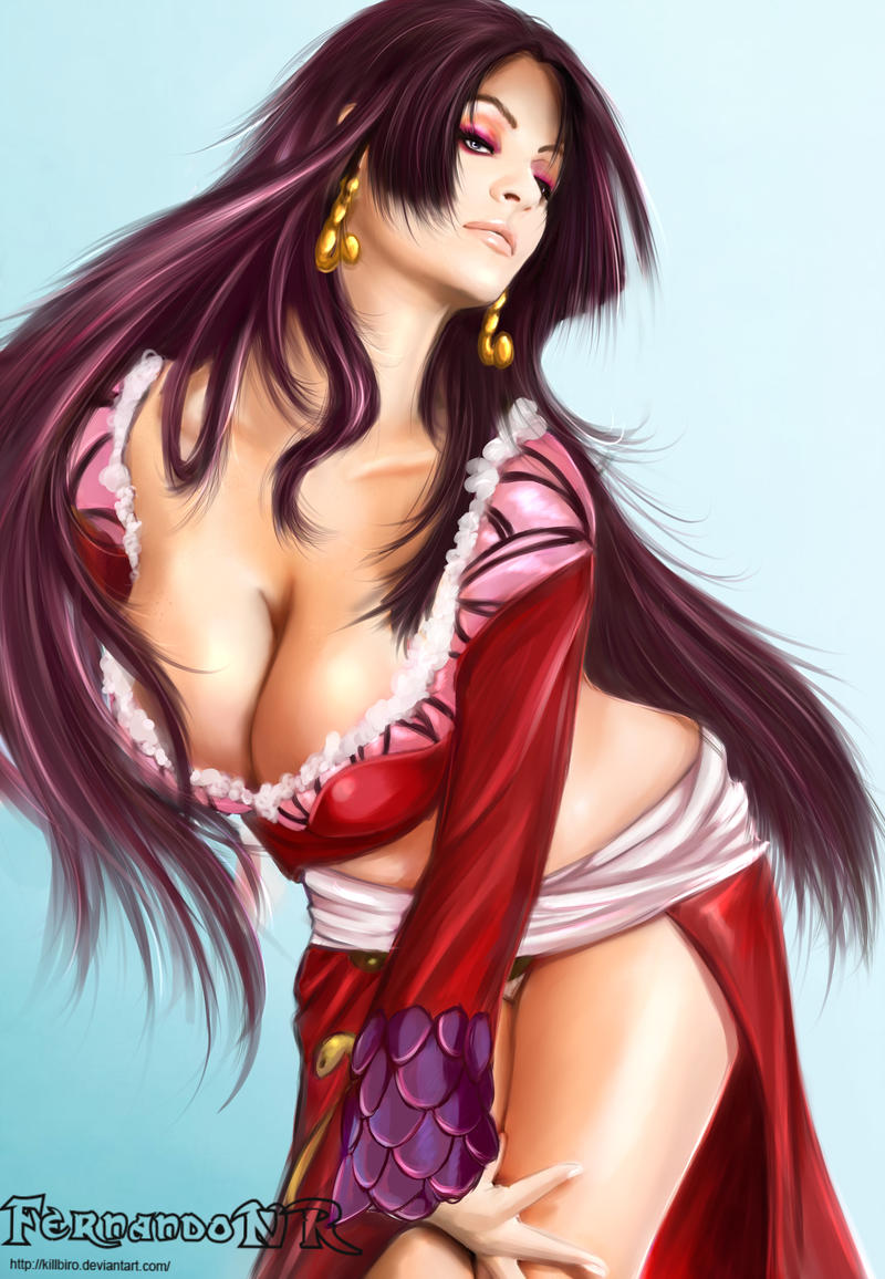 1girls, big breasts, black hair, black-haired female, blue eyes, boa hancock, breasts, busty, cleavage, earrings, eyeshadow, female, female only, fully clothed, human, killbiro, large breasts, leaning forward, long hair, makeup, mascara, one piece, pink lips, pinup, purple eyeshadow, red skirt, revealing clothes, sash, shirt, short shirt, skirt, snake earrings, solo, standing, thighs, very long hair