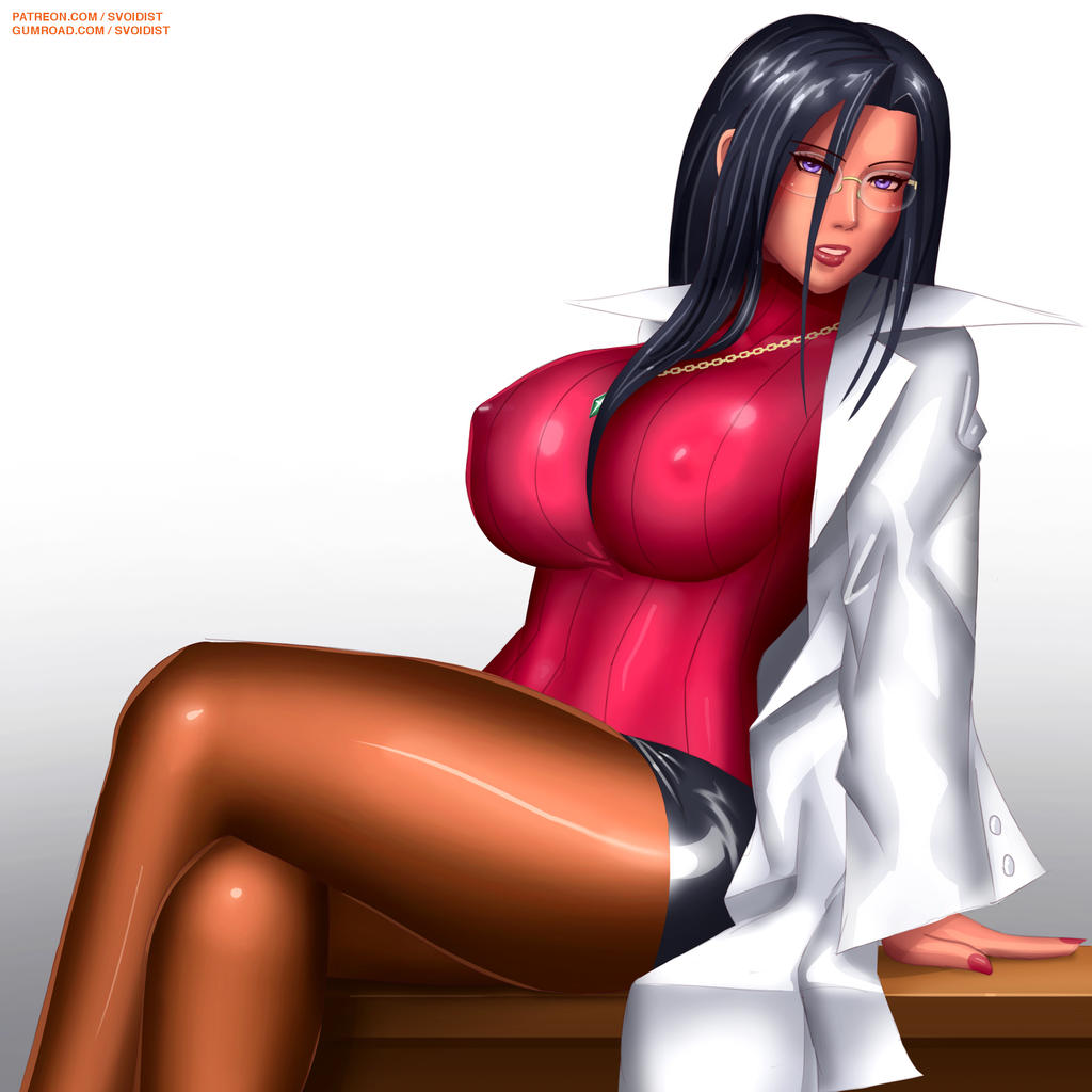 1girls artist_name big_breasts black_hair black_miniskirt black_skirt breasts busty capcom clothing coat desk erect_nipples erect_nipples_under_clothes eyeshadow female female_only glasses huge_breasts human jacket kyoko_minazuki labcoat large_breasts leggings lipstick long_hair makeup mascara medium_breasts miniskirt nail_polish necklace nipple_bulge nipples pantyhose patreon_username pink_sweater pinup purple_eyes rival_schools short_skirt sitting sitting_on_desk skirt solo svoidist sweater teacher thick_thighs thighs white_coat white_jacket