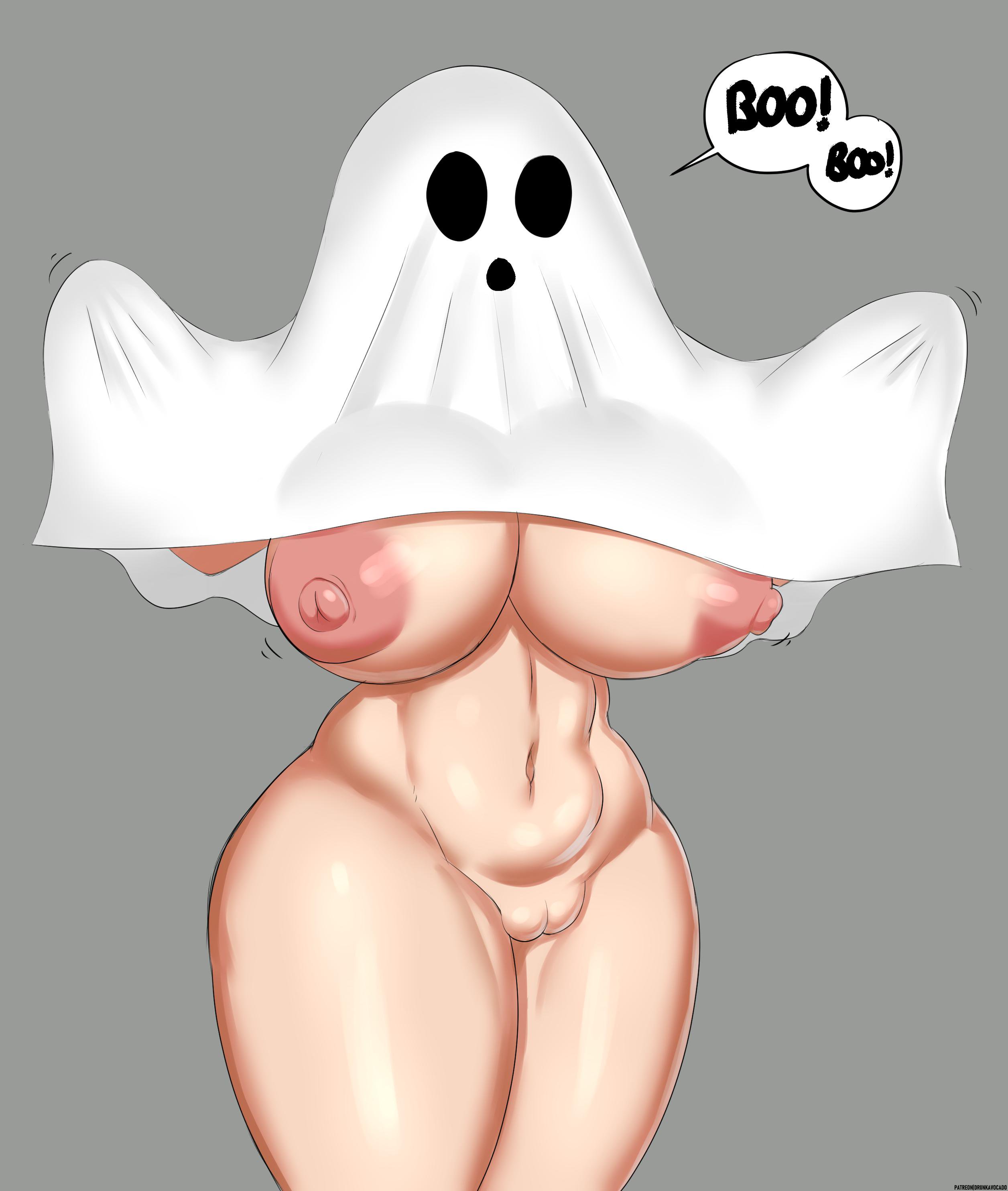 1girls, abs, areolae, ass, big ass, big breasts, breasts, completely nude, costume, drunkavocado, female, female only, ghost, ghost girl, halloween, huge ass, huge breasts, naked, naked female, nipples, nude, nude female, nudity, original, original character, patreon, solo, solo female, text, thick thighs, unnamed character, url, watermark