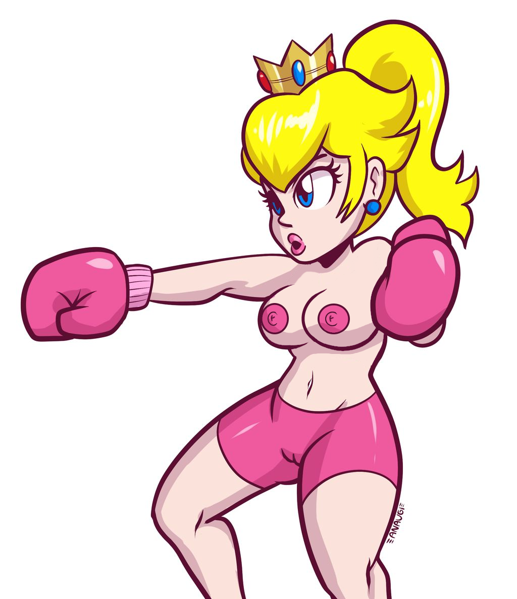 1girls alternate_version_available anaugi bare_shoulders blonde_hair blue_eyes boxing boxing_gloves breasts crown earrings edit female female_only gloves human human_only jewelry light-skinned_female light_skin lips lipstick mario_(series) medium_breasts mostly_nude nintendo nipples open_mouth pale-skinned_female pale_skin pink_boxing_gloves pink_gloves pink_lipstick pink_nipples pink_shorts ponytail princess_peach puckered_lips punch pussy shorts solo solo_female thick thick_hips thick_thighs thighs third-party_edit tied_hair tight_clothing tight_shorts topless topless_boxing white_background wide_hips