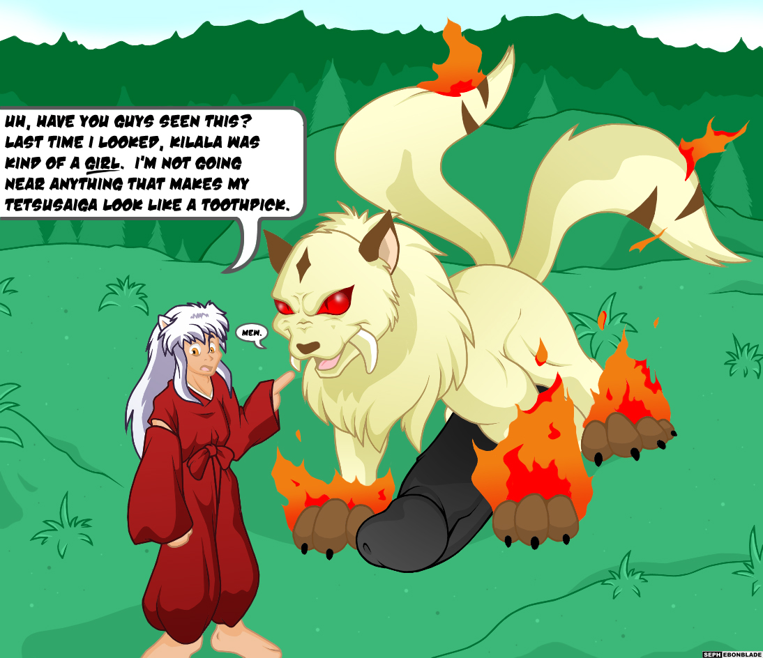 inuyasha inuyasha_(character) kirara male male_only rule_63 seph_ebonblade