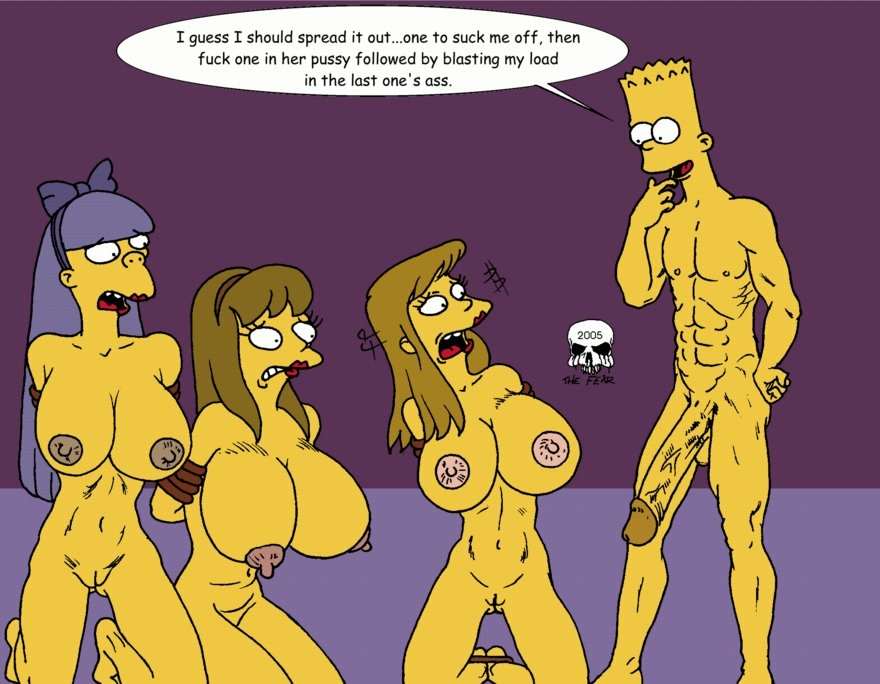 allison_taylor bart_simpson bow female human laura_powers male questionable_consent sherri_mackleberry straight terri_mackleberry the_fear the_simpsons