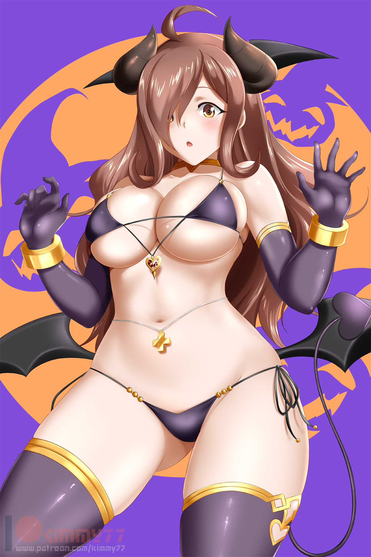 1girls, big breasts, bra, breasts, cleavage, female, female only, kimmy77, kono subarashii sekai ni shukufuku wo!, large breasts, panties, solo, thighhighs, wiz (konosuba)