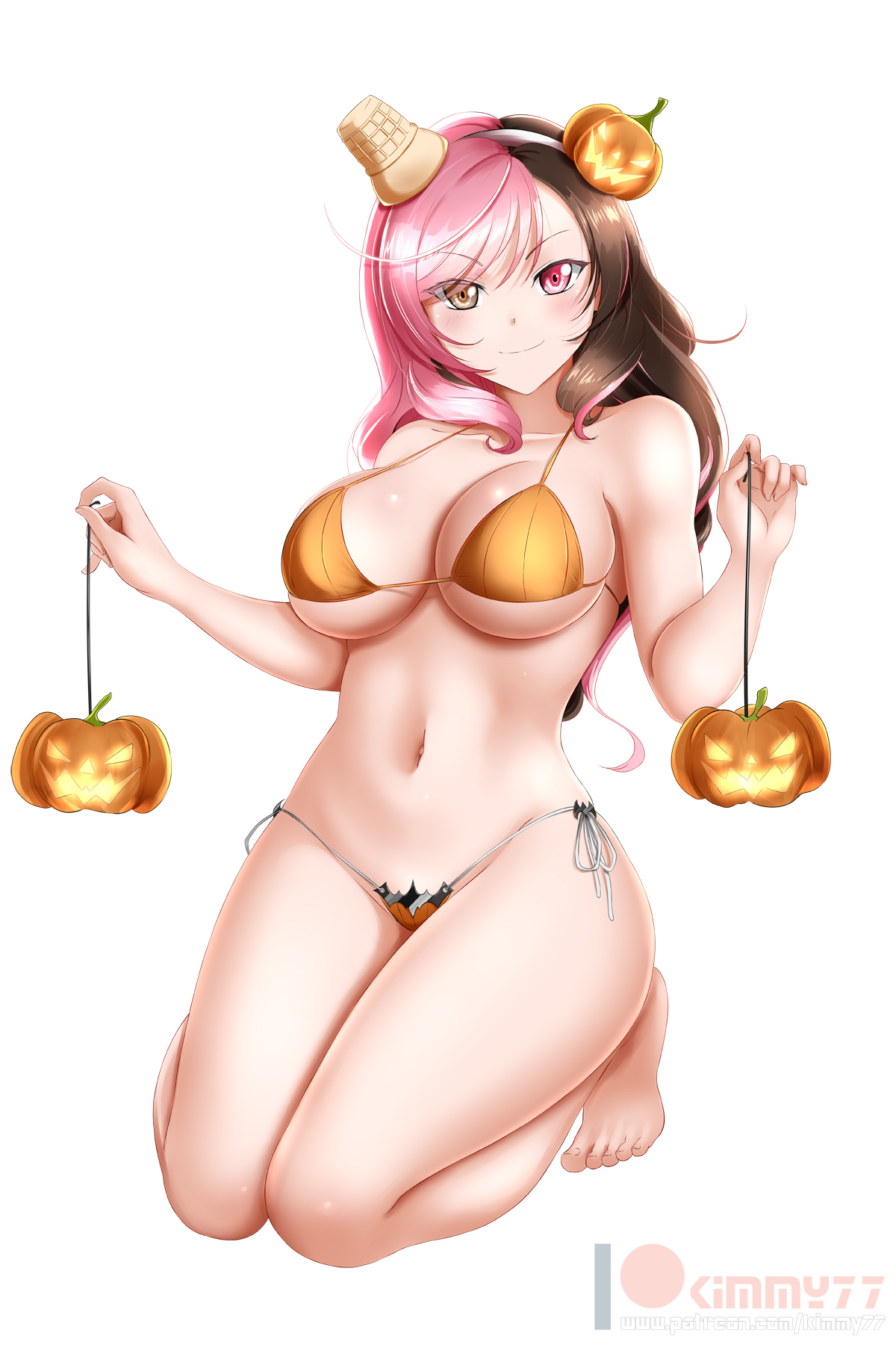 1girls, big breasts, bra, breasts, female, female only, kimmy77, large breasts, looking at viewer, neo (rwby), panties, rwby, solo, white background