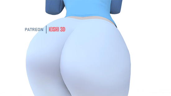 3d, animated, ass, ben 10, bouncing ass, bubble ass, bubble butt, female, female only, gwen tennyson, huge ass, kishi