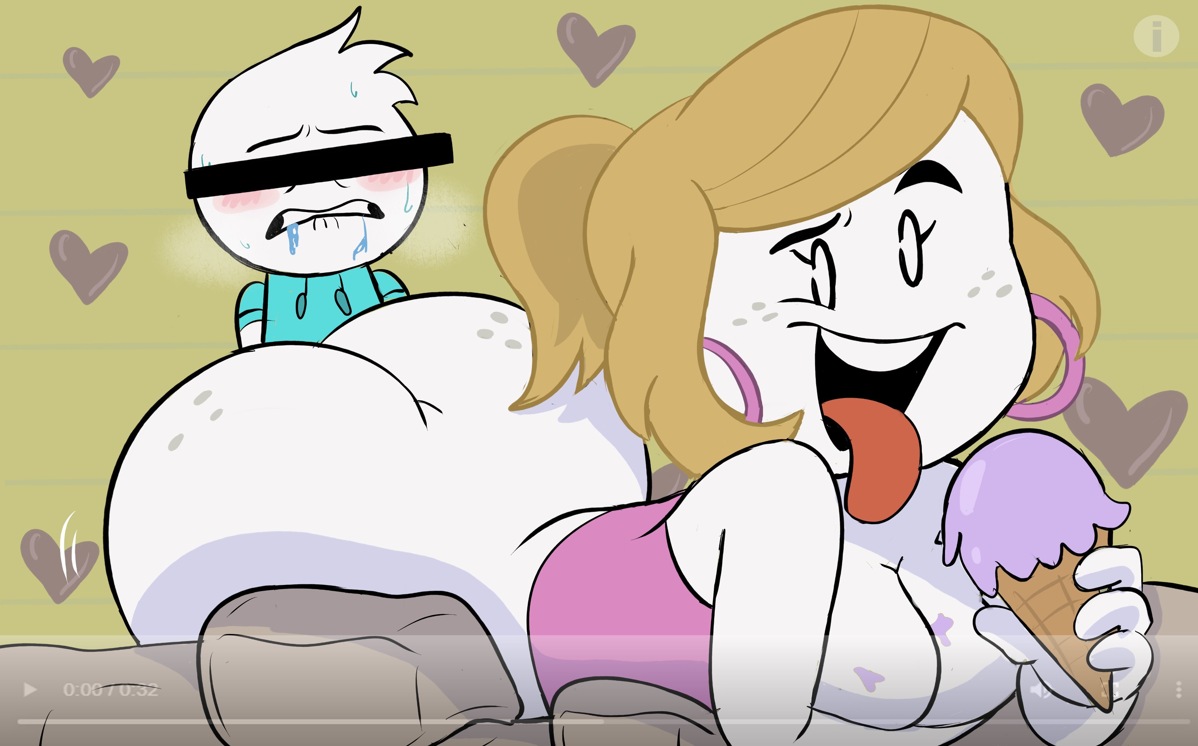 alex clark, ass, babysitter, blonde hair, blushing, blushing male, blushing profusely, breasts, bubble ass, bubble butt, butt, censor bar, censored eyes, circular earrings, cleavage, crop top, drool, drooling, earrings, fake video, female, freckles, freckles on ass, freckles on face, hearts, hoodie, itsalexclark, laying down, laying on bed, laying on stomach, male, older female, pinup pose, ponytail, sexy body, sexy female, sexy pose, steamy breath, storytime animation, tagme, teasing, tongue, tongue out, younger male, youtube, youtube thumbnail