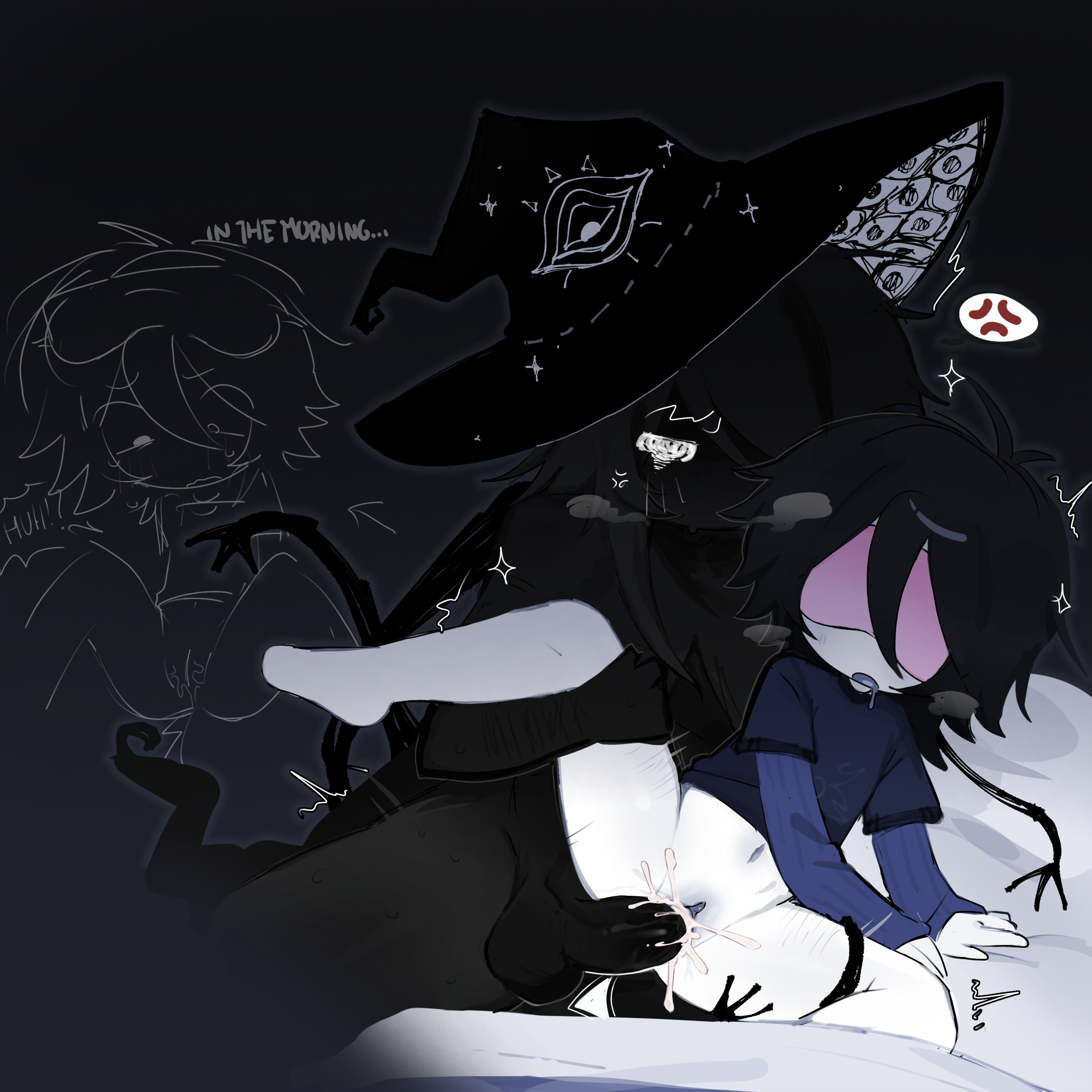 azure (forsaken), black hair, cum, cum in pussy, cum inside, forsaken (roblox), lolqmal, monster cock, nonbinary, nonbinary (lore), nonconsensual, raped by monster, roblox, roblox game, robloxian, self upload, sleep sex, sleeping, sleepwear, sleepy two time, somnophilia, two time, vaginal penetration, vaginal sex