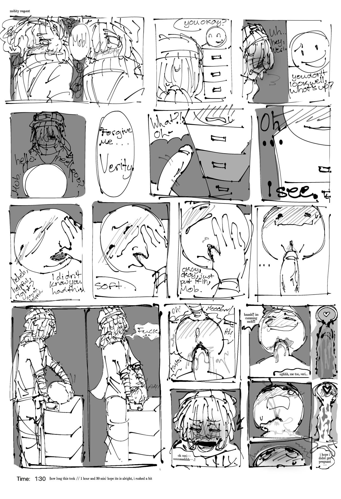 artist request, comic, comic page, mcyt, minecraft, minecraft arg, minecraft mod, minecraft youtubers, mouffle, rough sketch, sketch, tagme, verity (thatmob), youtube, youtuber, youtubers