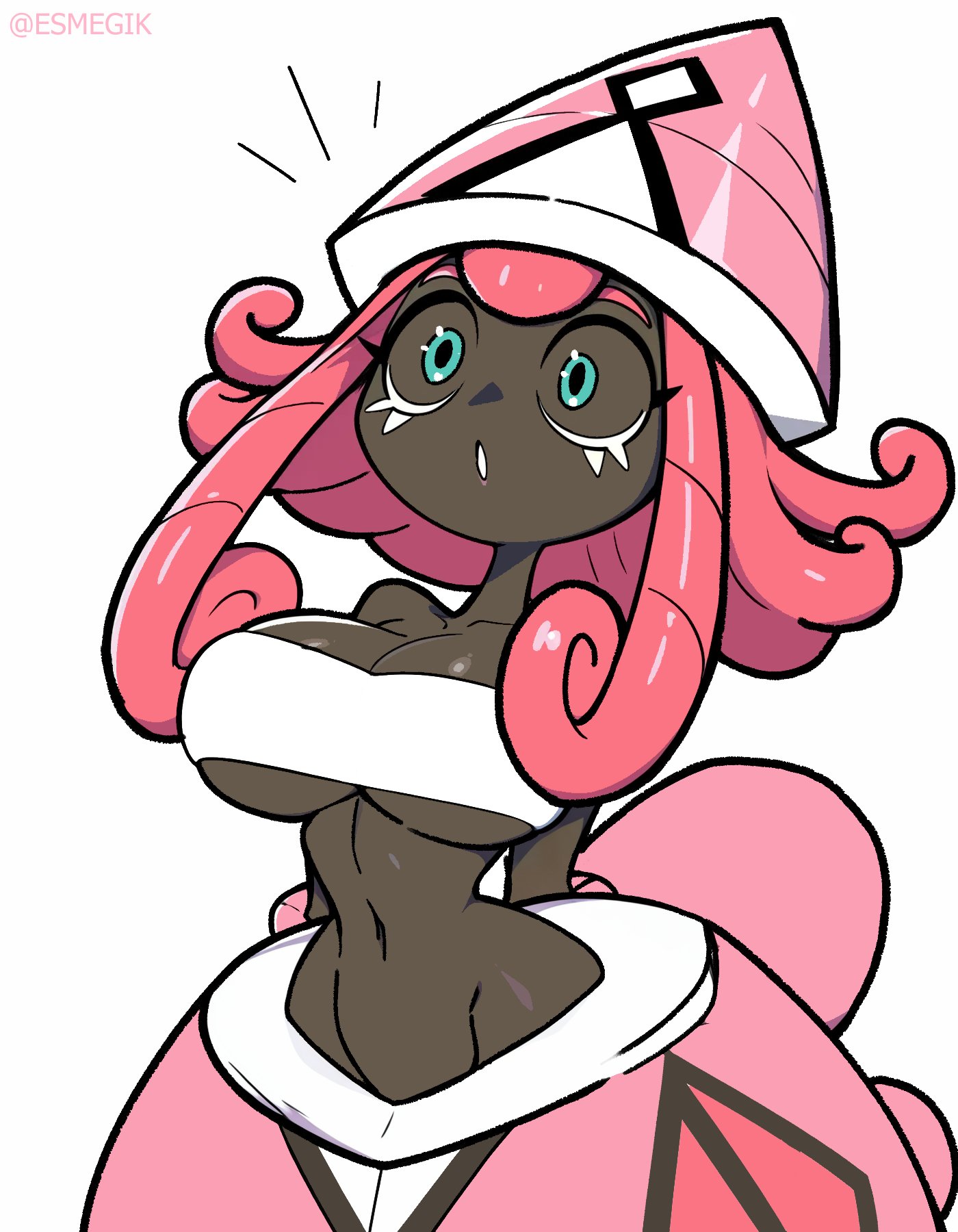 artist request, clothed, female, generation 7 pokemon, humanoid, humanoid female, humanoid only, large breasts, legendary pokemon, pokemon, pokemon (species), pokemon only, solo, solo female, source request, tapu lele