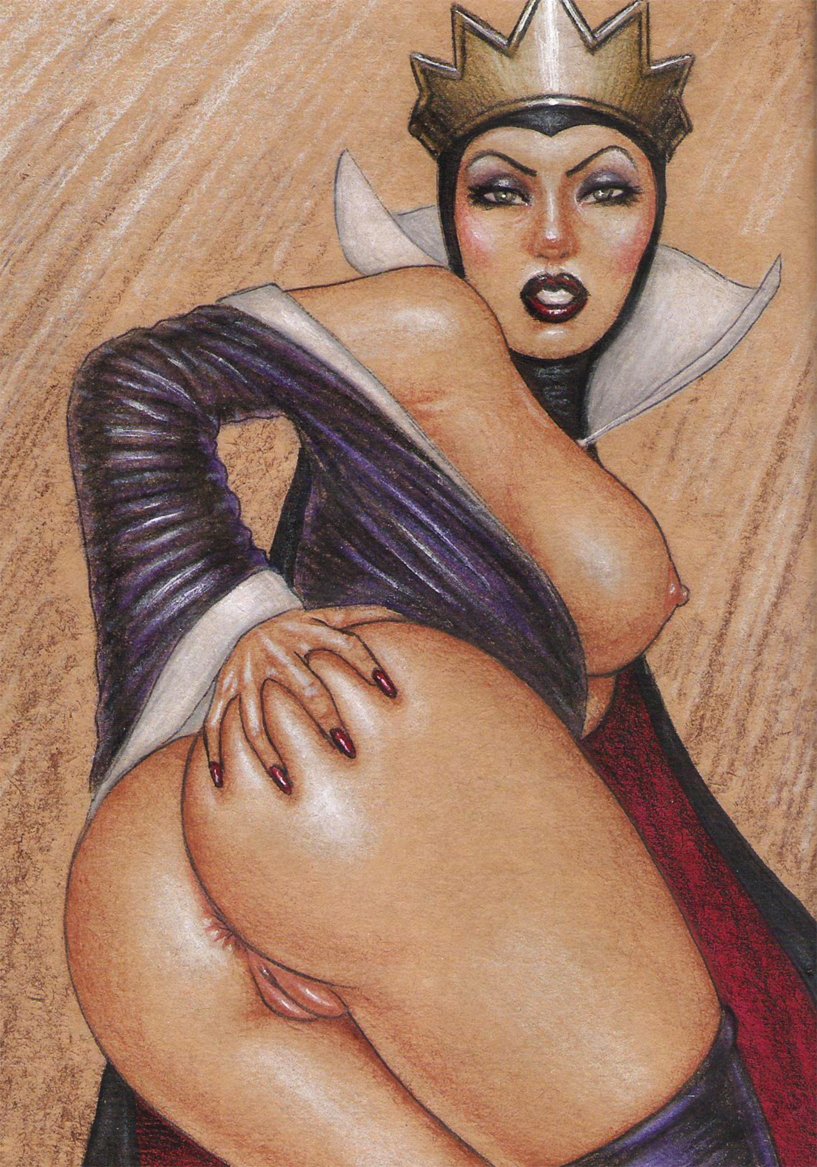 1girls, 2019, anus, ass, big ass, big breasts, big butt, black thighhighs, bottomless, breasts, breasts out, bubble ass, bubble butt, busty, cape, crown, curvaceous, curvy, disney, disney villains, dress, edithemad, exposed nipples, female, female only, from behind, glare, going commando, human, human only, lipstick, looking down, nail polish, nipples, no panties, no underwear, pinup, pussy, queen, red lips, red lipstick, round ass, royal, royalty, snow white and the seven dwarfs (1937 film), solo, the evil queen, thick, thick ass, thick thighs, thighhighs, thighs, uncensored, villain, vulva, wide hips