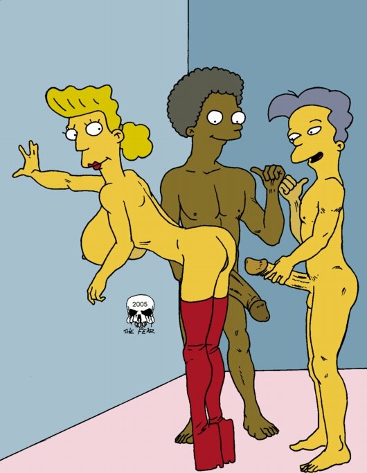 brittany_brockman female high_heel_boots high_heels lewis richard the_fear the_simpsons