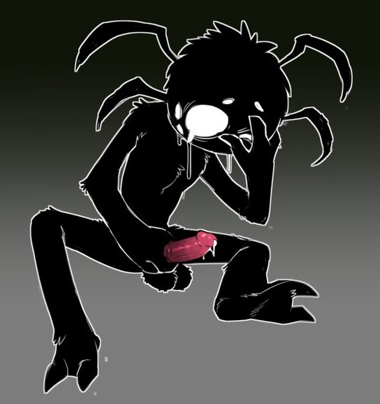1boy, 2d, arachnid, artist request, balls, black balls, black body, blank eyes, completely naked, completely nude, dark body, dark fur, dark skin, don't starve, don't starve (series), don't starve together, empty eyes, erect penis, erection, fur, genitals, klei entertainment, male, male focus, male only, masturbation, naked, naked male, no pupils, nude, nude male, penis, pink penis, solo, solo focus, solo male, spider, tagme, tears, testicles, webber, white eyes
