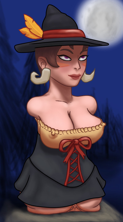 1girls 2019 amputee aroused bewitching_nidalee blush body_horror cleavage corset digital_media_(artwork) erect_nipples erect_nipples_under_clothes eyes_rolling_back female female_only fleshlight harrowing_series hi_res high_resolution highres league_of_legends living_sex_toy nidalee onahole pussy quadruple_amputee randomaustralian ribbon solo solo_focus tales_from_the_rift_series witch witch_hat