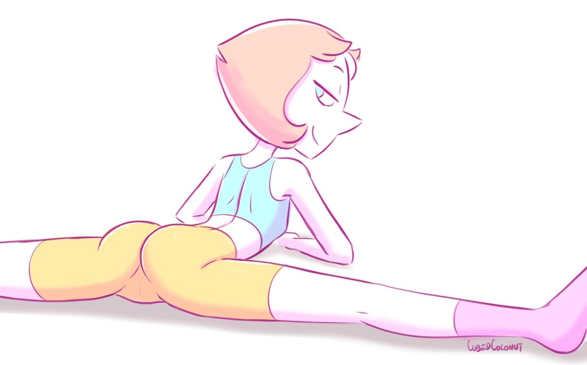 1girls, cubedcoconut, female, female only, flexible, pearl (steven universe), small ass, solo, splits, steven universe