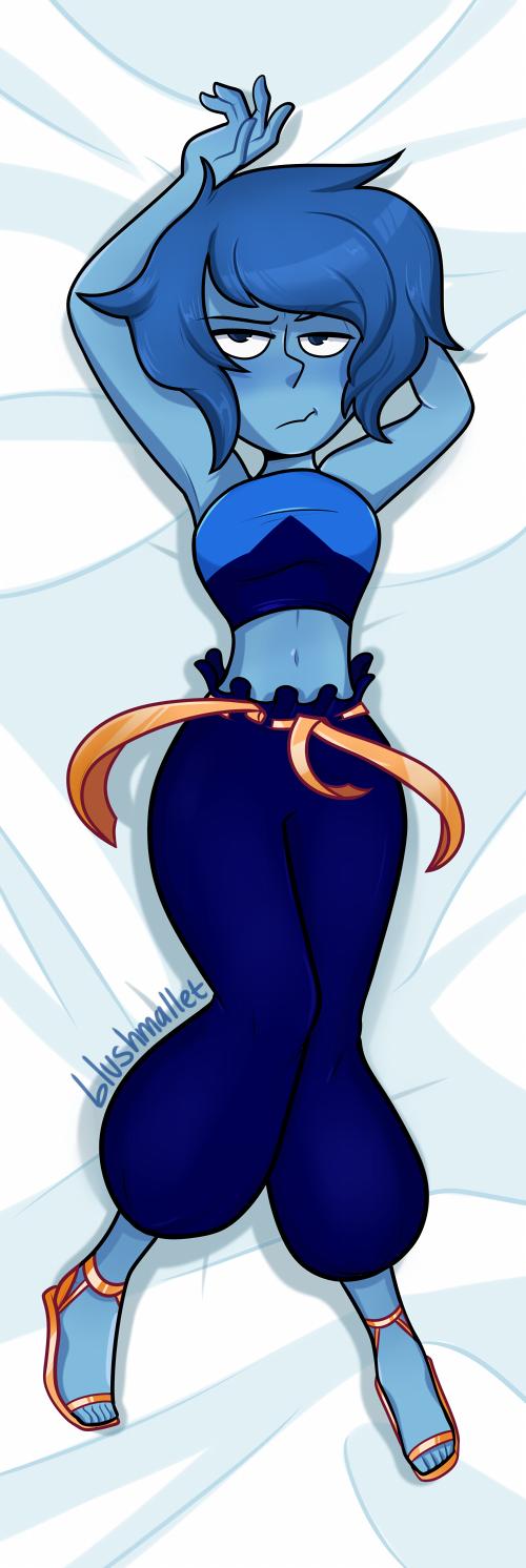 1girls, blushmallet, body pillow, cartoon network, dakimakura, dakimakura design, female, female only, gem (species), lapis lazuli (steven universe), solo, steven universe