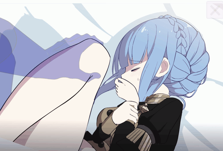 1boy, 1girls, animated, bangs, blue hair, closed eyes, endured face, female, fire emblem, fire emblem: three houses, garreg mach monastery uniform, heiwa-chan, male, marianne von edmund, rape, sex, uncomfortable