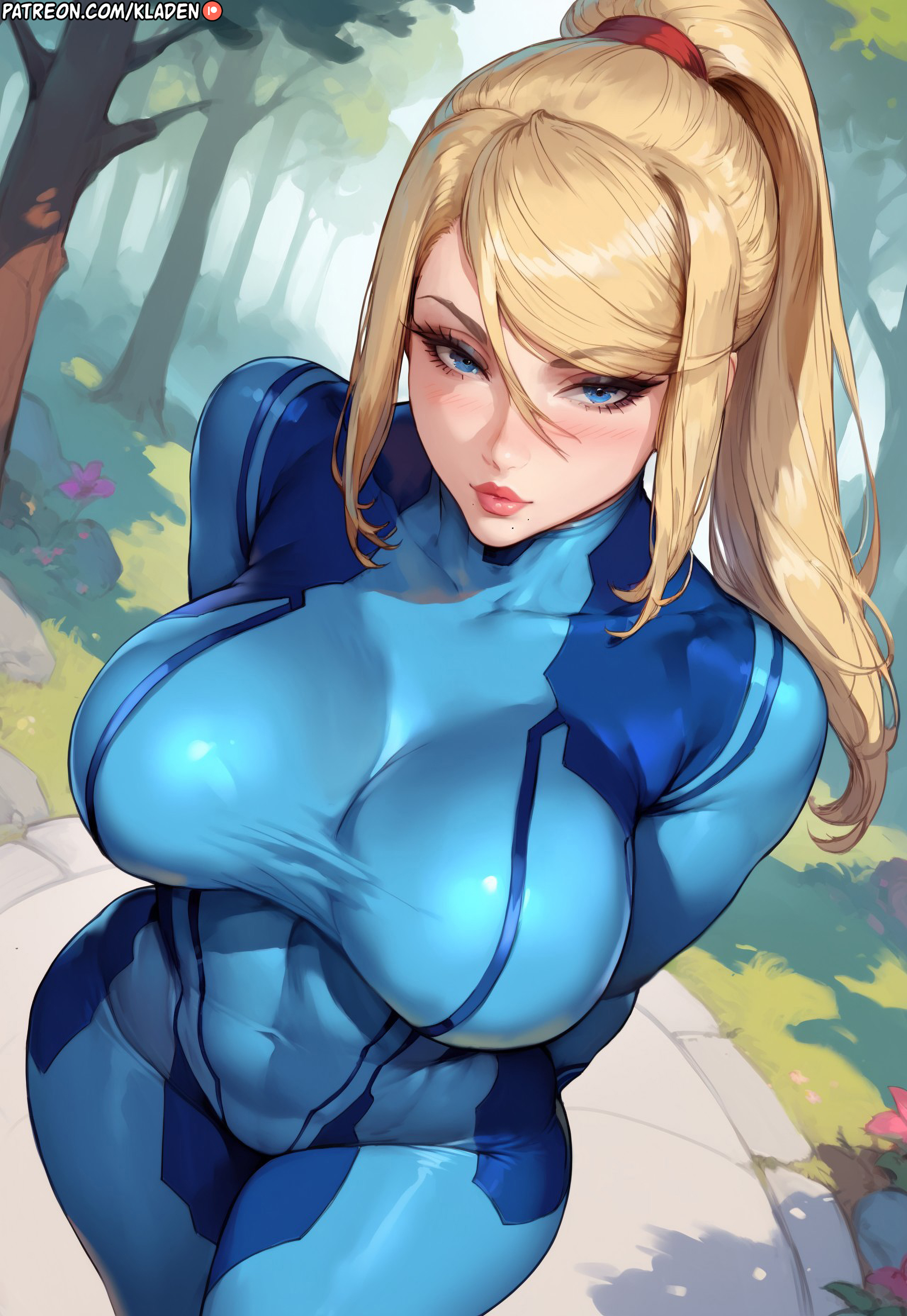 1girls, ai generated, arms behind back, asian, asian female, ass, ass bigger than head, before oral, before sex, big ass, big breasts, big butt, big hips, big thighs, bimbo, bimbo body, blonde hair, blue eyes, blush, bodysuit, breast focus, breasts, breasts bigger than head, busty, child bearing hips, closed mouth, clothing, collarbone, curvaceous, curvy body, curvy female, curvy figure, curvy hips, eyelashes, female, female only, fit, fit female, forest, from above, front view, full body, giant breasts, high-angle view, hips, hourglass figure, huge breasts, huge thighs, inviting, kladen, kladenart, large ass, large breasts, large butt, large thighs, light skin, light-skinned female, lipstick, long hair, looking at viewer, mature female, metroid, milf, mommy, no sex, outdoors, pale skin, pale-skinned female, parted lips, ponytail, presenting, presenting breasts, puffy lips, samus aran, seductive, seductive eyes, seductive look, seductive pose, seductive smile, shiny skin, skin tight, skindentation, solo, solo female, solo focus, stable diffusion, standing, thick, thick ass, thick hips, thick thighs, tight fit, voluptuous, voluptuous female, voluptuous teenager, wide ass, wide hips, wide thighs, wife, zero suit, zero suit samus