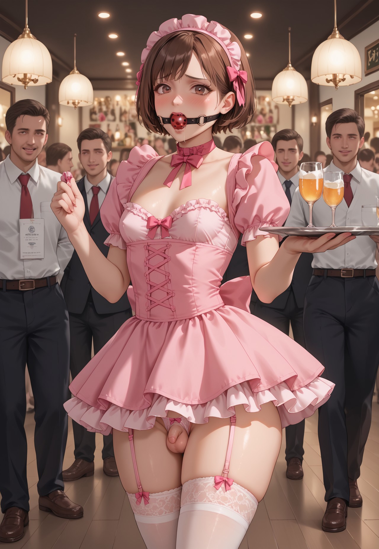 ai generated, femboy, germansissy, humiliation, male, penis, sissy, small penis