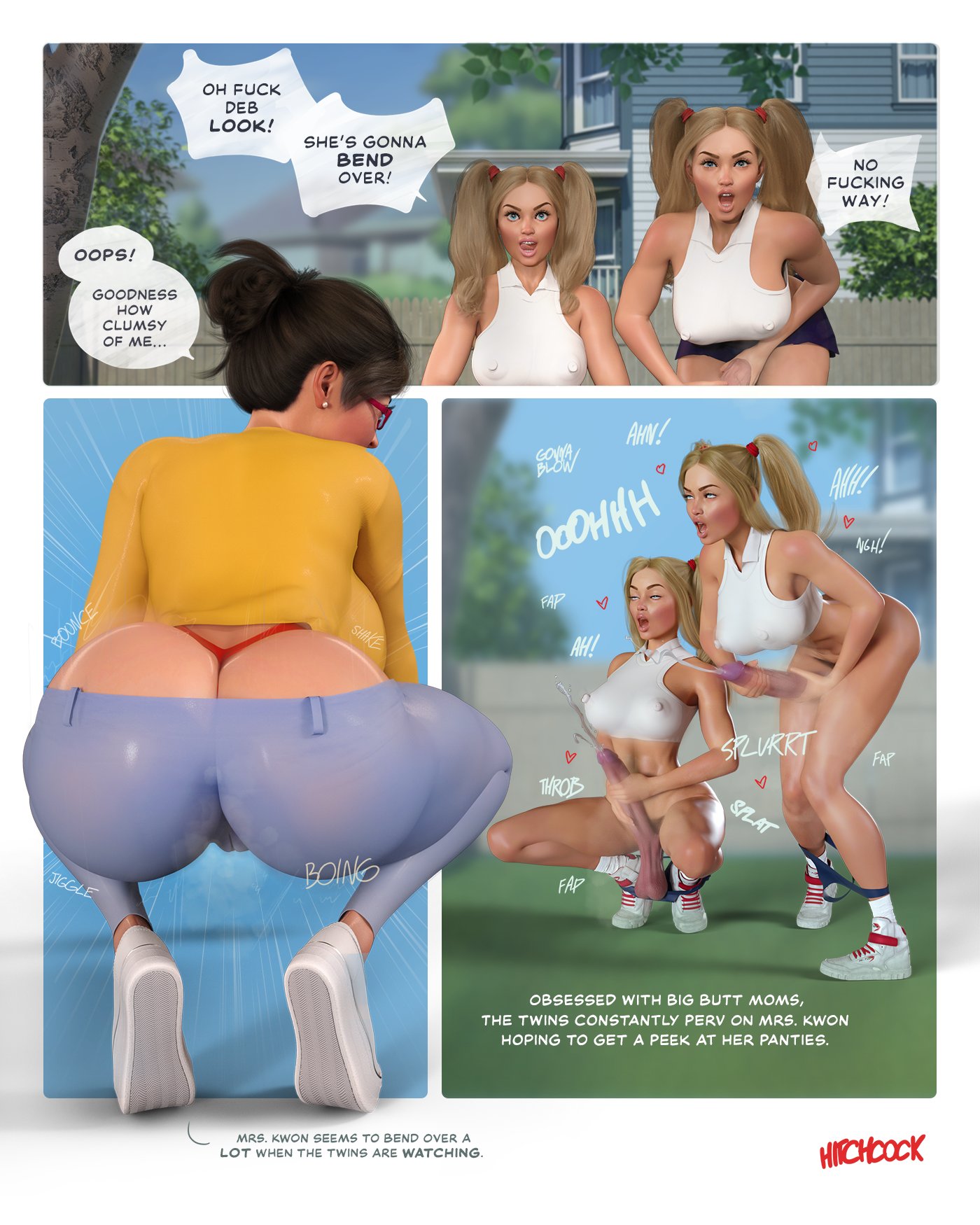 1girls, 2025, 2futas, 3d, asian, asian female, ass, ass cleavage, ass crack, ass focus, balls, bending over, bent over, big ass, big balls, big breasts, big penis, breasts, bubble ass, bubble butt, butt crack, cameltoe, comic, cucked by futa, cum, cumshot, ejaculation, english text, erection, exhibitionism, female, futa on mother, futa twins, futanari, glasses, hitchcock, huge ass, huge breasts, huge cock, intersex, jeans, jerking, jerking off, jerkingoff, jerkingoff together, jiggle, jiggling ass, jiggling breasts, masturbation, masturbation while looking, mature female, milf, mother, multiple futa, multiple penises, musk clouds, musky pussy, neighbor, nipple bulge, nipples, nipples visible through clothing, older female, orgasm, orgasm face, panty peek, peeping, penis, pretending to be unaware, puffy nipples, pussy, red glasses, red thong, round ass, shiny ass, speech bubble, squatting, steamy pussy, text, thick thighs, thong, twins, twintails, underwear down, voyeur, voyeurism, whale tail