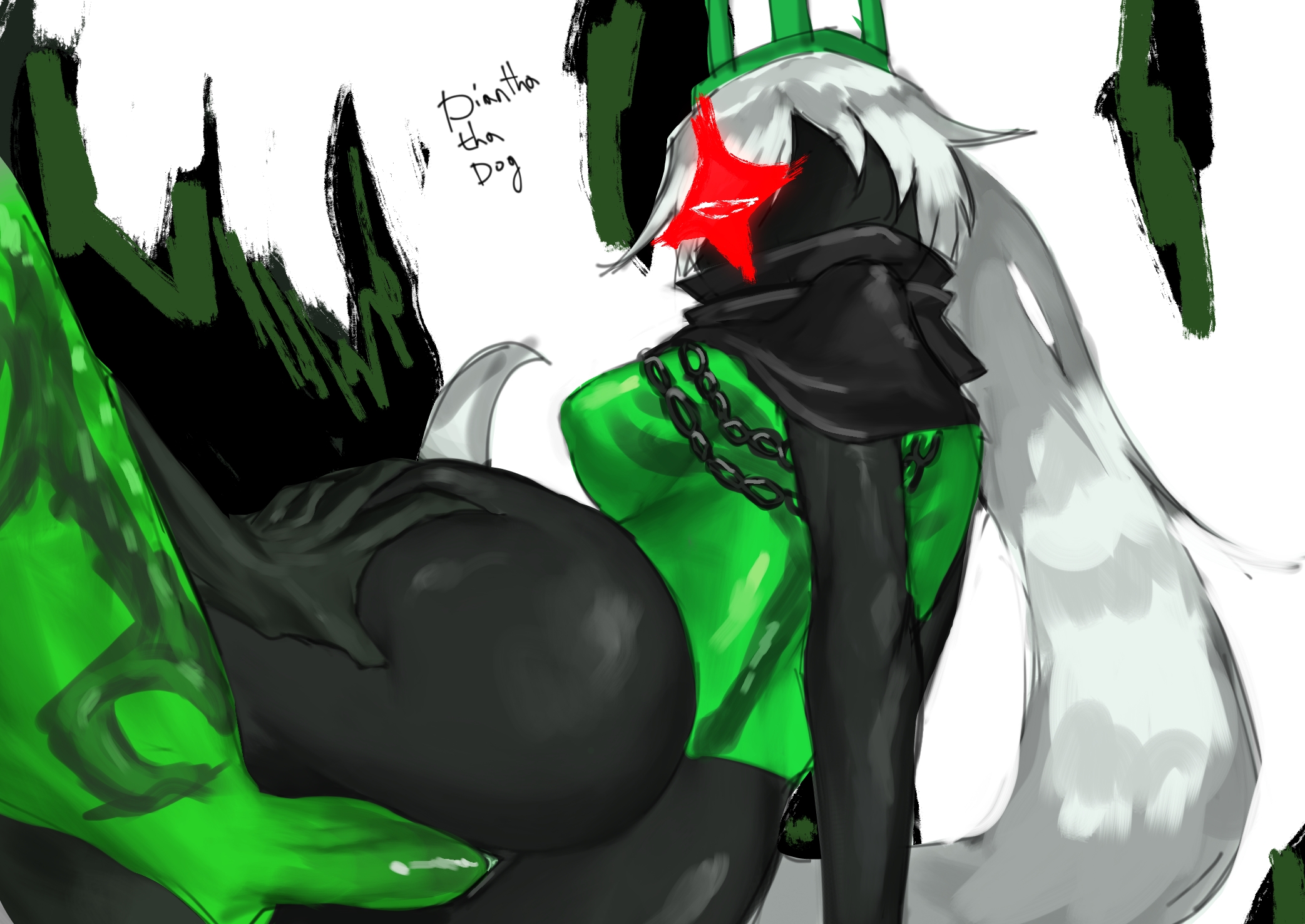 1boy, 1girls, 1x1x1x1, 1x1x1x1 (forsaken), artist name, ass, betrayed 1x1x1x1, black body, breasts, dark skin, diantha tha dog, female, forsaken (roblox), grabbing ass, long hair, male, penis, pussy, roblox, roblox game, robloxian, rule 63, self love, selfcest, sex, tagme, vaginal penetration, vaginal sex, white hair