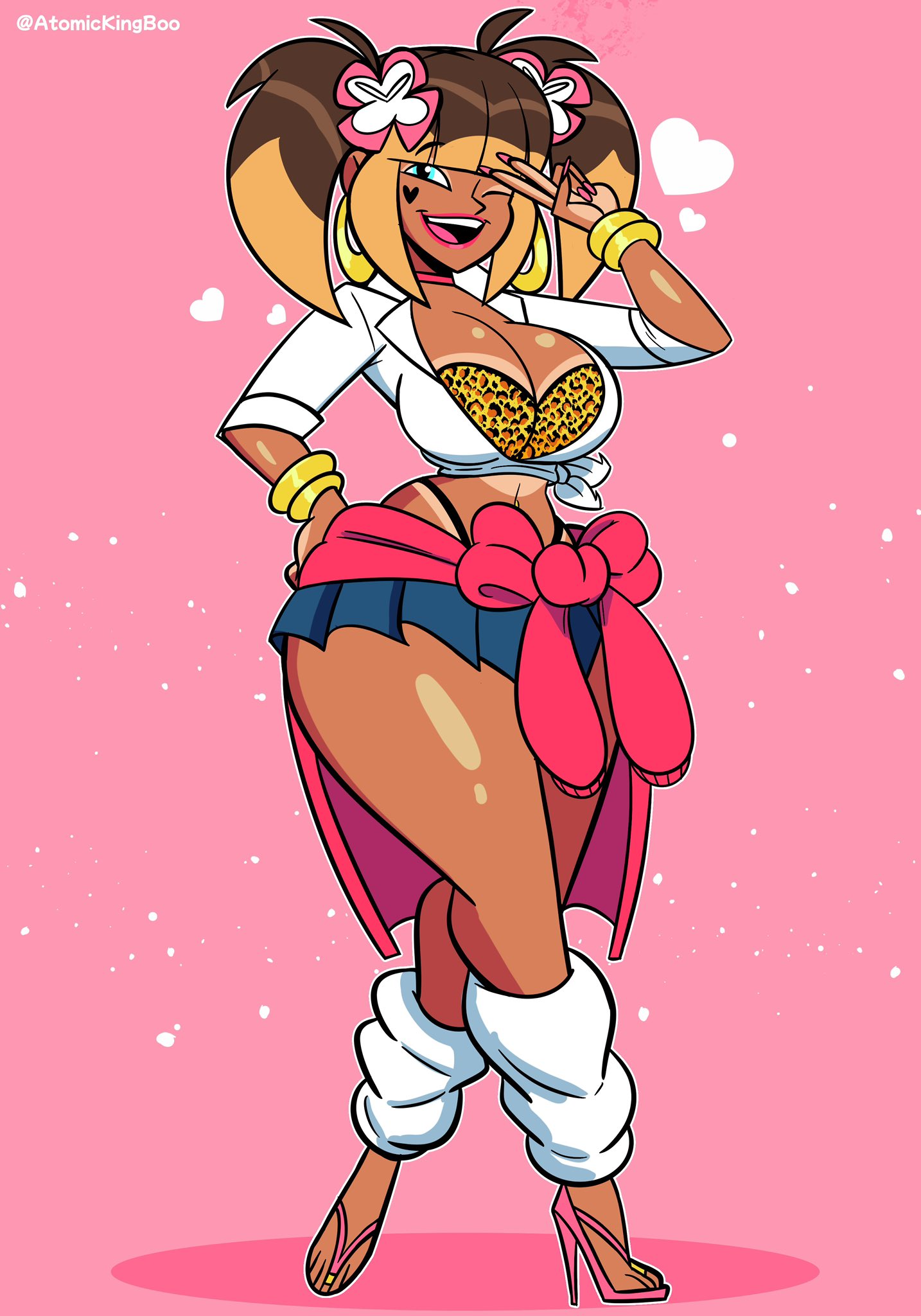 1girls, ass, atomickingboo, big ass, big breasts, breasts, bust, busty, chest, curvaceous, curvy, curvy figure, digital media (artwork), female, gyaru, hips, hourglass figure, huge ass, huge breasts, large ass, large breasts, legs, mature, mature female, miko (atomickingboo), oc, original, original character, slim waist, the besties (atomickingboo), thick, thick hips, thick legs, thick thighs, thighs, voluptuous, waist, wide hips
