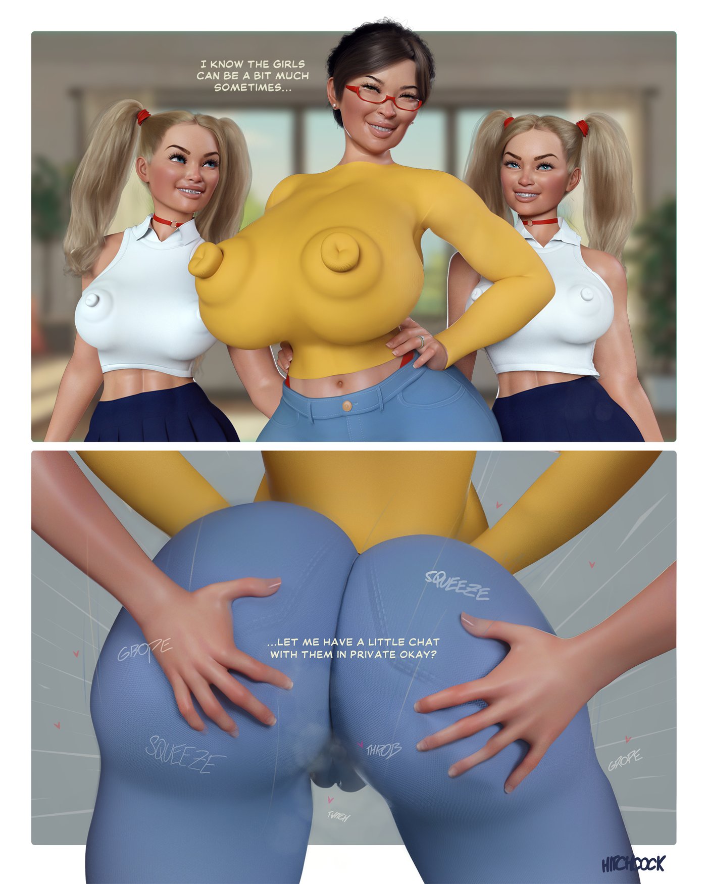 1girls, 2025, 2futas, 3d, age difference, areolae, asian, asian female, ass, ass grab, big ass, big breasts, braces, breasts, cameltoe, cucked by futa, english text, female, futa on mother, futa twins, futanari, glasses, groping, groping ass, hitchcock, huge ass, huge breasts, huge nipples, imminent sex, intersex, jeans, mature female, milf, mother, musk clouds, musky pussy, neighbor, nipple bulge, nipples, nipples visible through clothing, older female, puffy areola, puffy nipples, pussy, red glasses, speech bubble, steamy pussy, thick thighs, twins, twintails