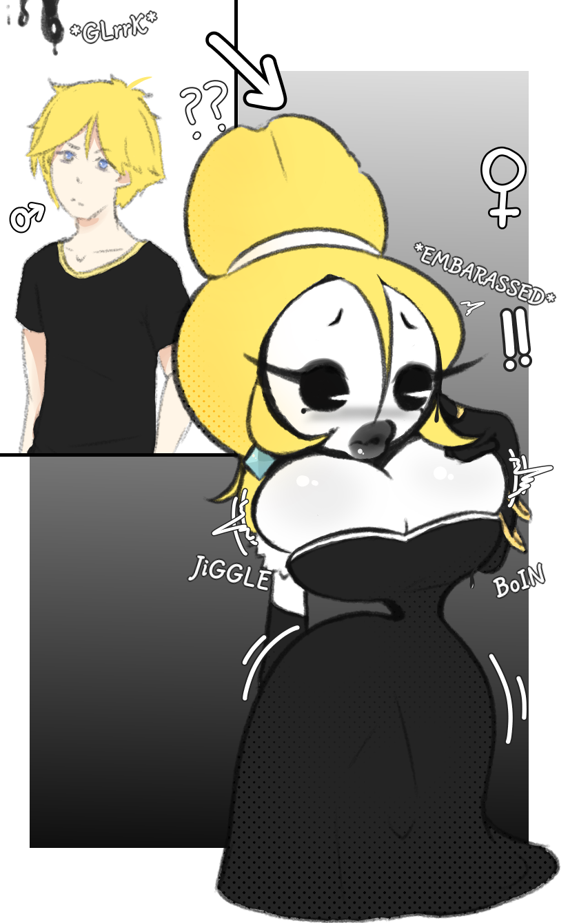 breast_expansion breasts gender_transformation huge_breasts mtf_transformation toon toon_tf toonification toony transformation
